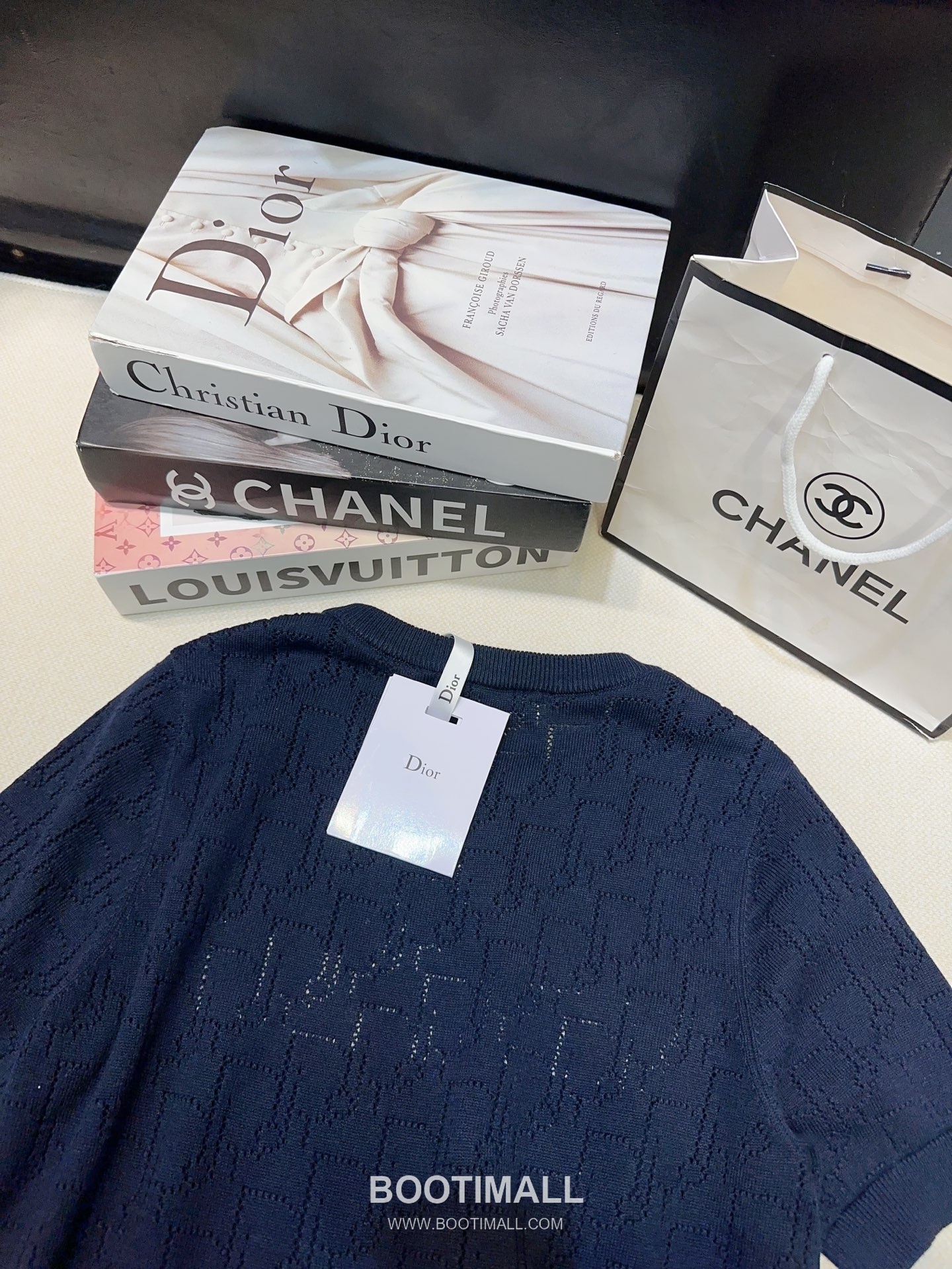 Dior Star Logo Jacquard Knit Short Sleeve Top 디올 스타 로고 자카드 니트 반팔 탑 5