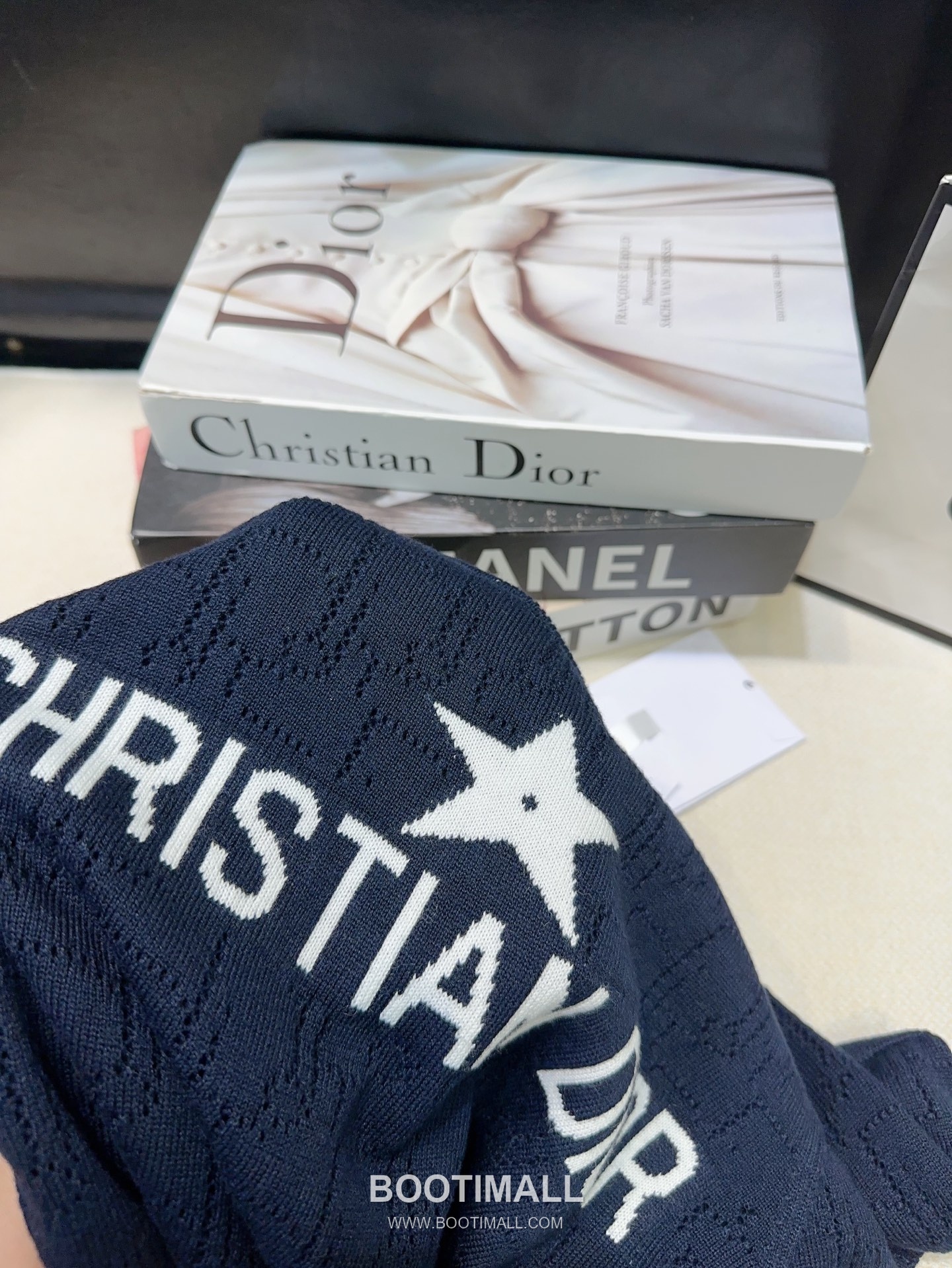 Dior Star Logo Jacquard Knit Short Sleeve Top 디올 스타 로고 자카드 니트 반팔 탑 7