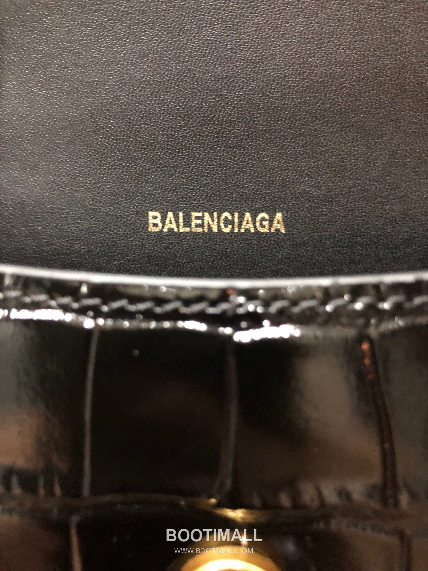 Balenciaga Hourglass Crocodile Embossed Leather Top Handle Bag 발렌시아가 아워글래스 크로커다일 엠보싱 가죽 탑핸들 백 24cm 19