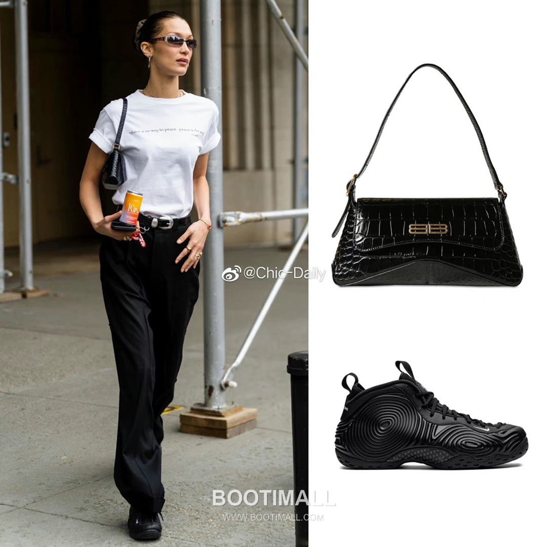 Balenciaga XX Flap Croc-Embossed Leather Black Shoulder Bag 발렌시아가 XX 플랩 크로커 엠보스드 레더 블랙 숄더백 27cm 1