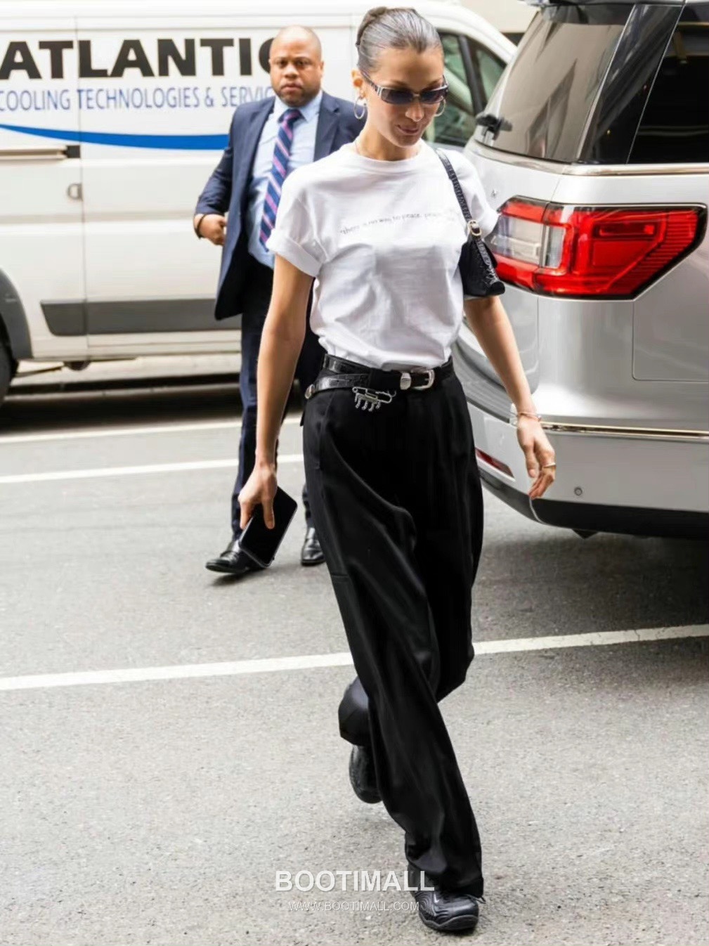 Balenciaga XX Flap Croc-Embossed Leather Black Shoulder Bag 발렌시아가 XX 플랩 크로커 엠보스드 레더 블랙 숄더백 27cm 5