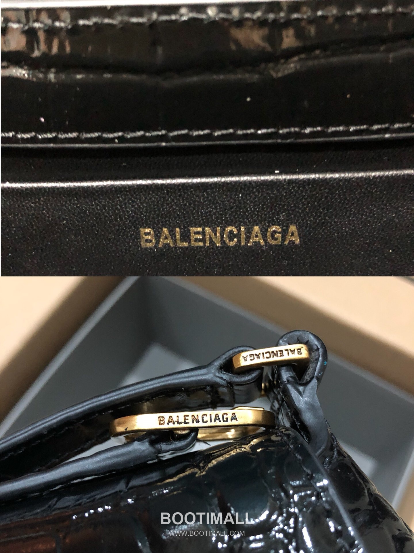 Balenciaga XX Flap Croc-Embossed Leather Black Shoulder Bag 발렌시아가 XX 플랩 크로커 엠보스드 레더 블랙 숄더백 27cm 15