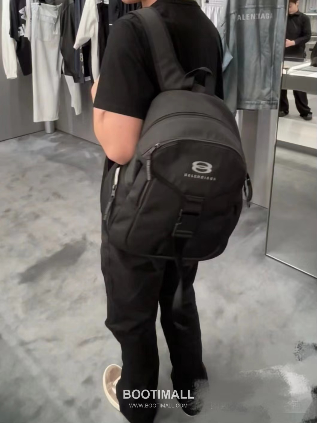 Balenciaga Unity Sports Icon Nylon Black Backpack 발렌시아가 유니티 스포츠 아이콘 나일론 블랙 백팩 37.8cm 6