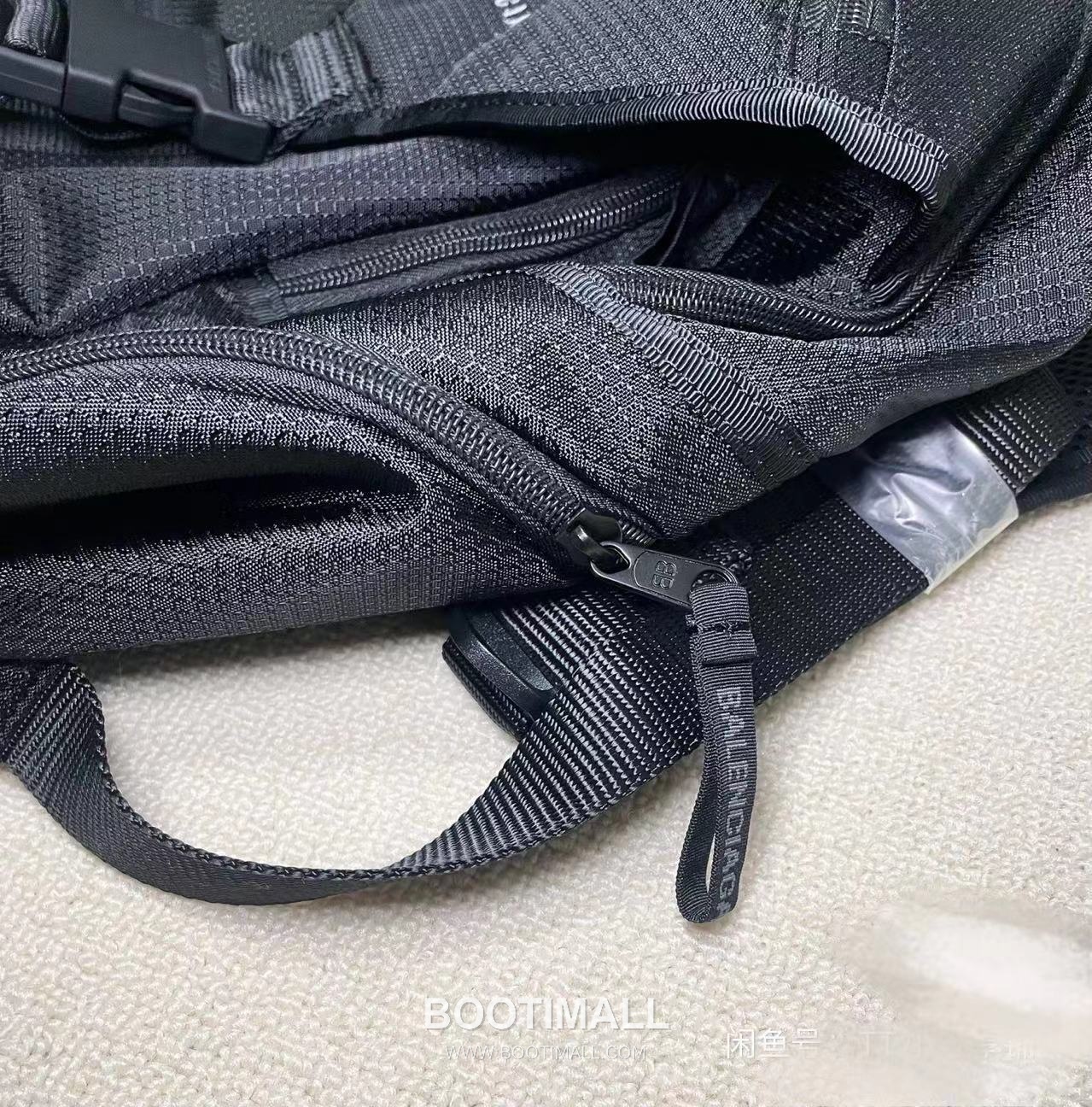 Balenciaga Unity Sports Icon Nylon Black Backpack 발렌시아가 유니티 스포츠 아이콘 나일론 블랙 백팩 37.8cm 9