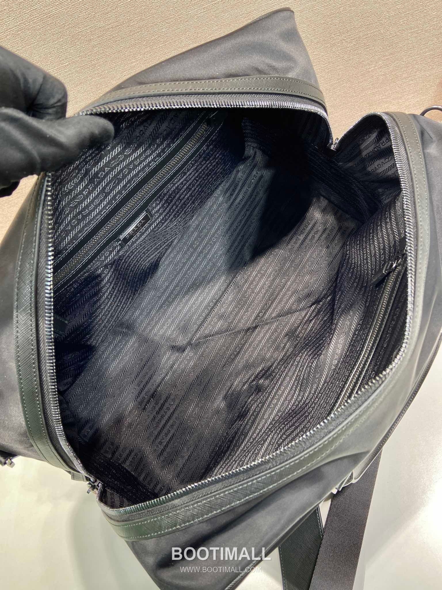 Prada Re-Nylon Travel Bag 2VC014 프라다 리나일론 사피아노 가죽 트리밍 트래블백 45cm 8