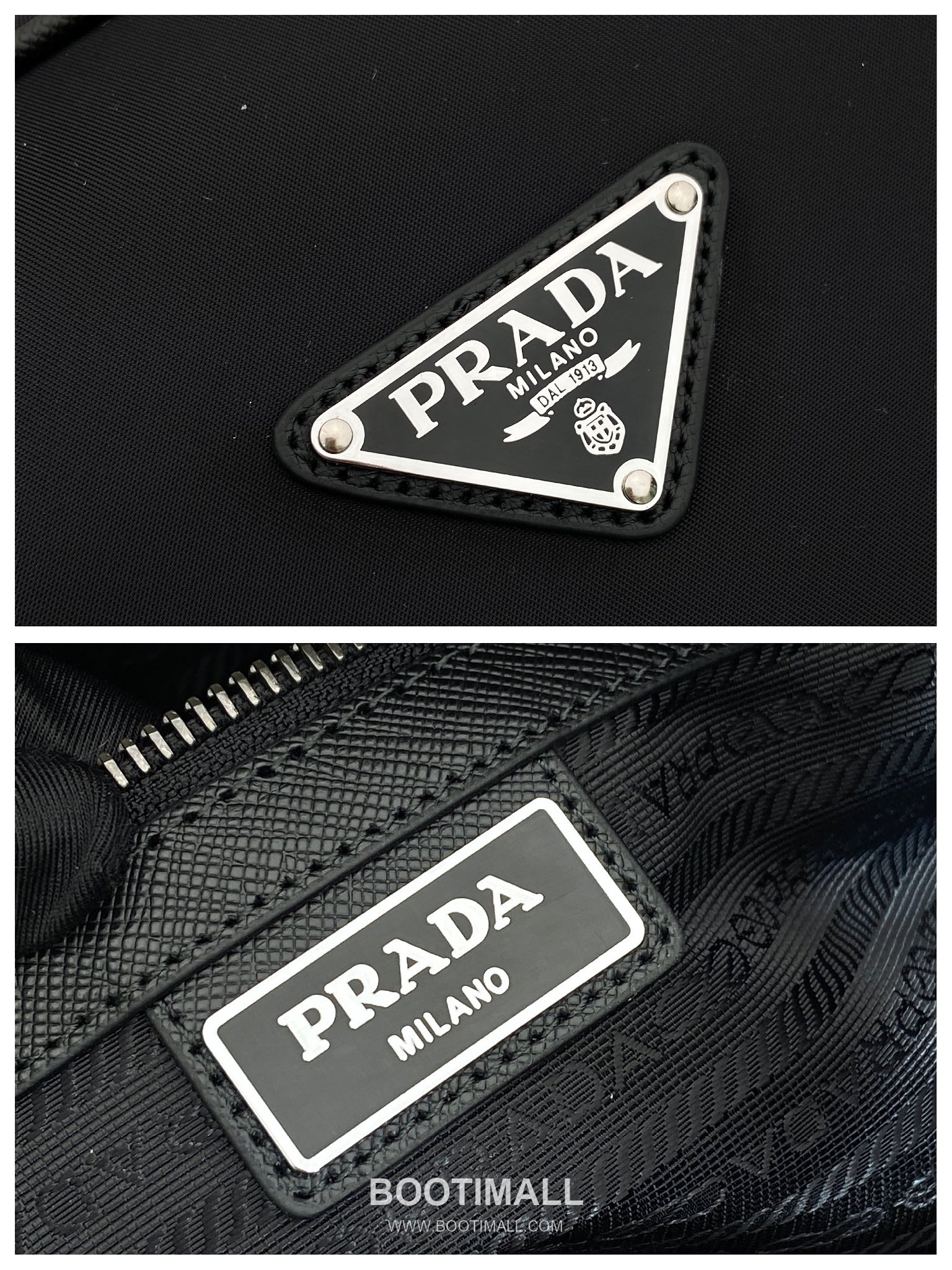 Prada Re-Nylon Travel Bag 2VC014 프라다 리나일론 사피아노 가죽 트리밍 트래블백 45cm 9
