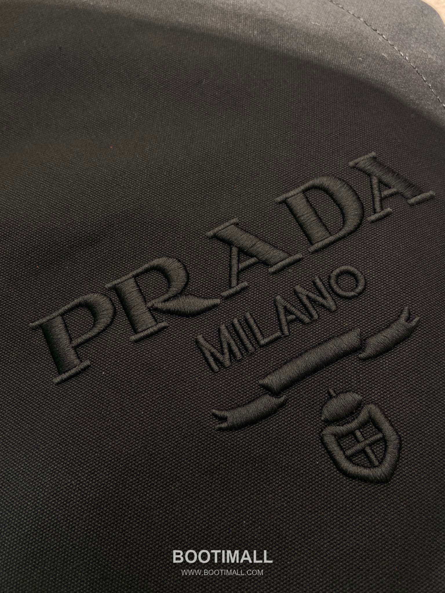 Prada Linen Blend Drawstring Travel Bag 2VY011 프라다 린넨 혼방 가죽 트리밍 드로스트링 트래블백 55cm 7
