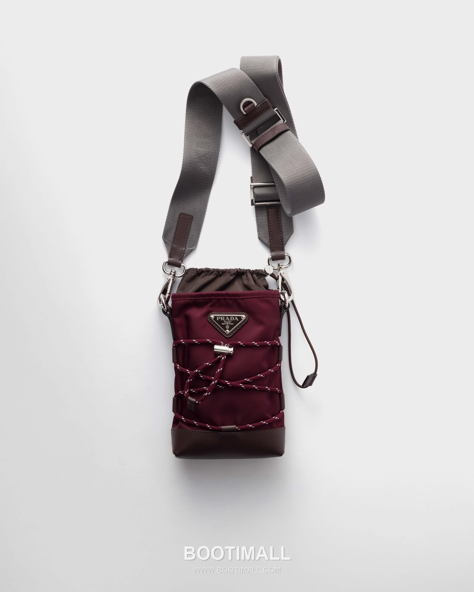 Prada Re-Nylon Smartphone Pouch 2ZT079 프라다 리나일론 가죽 트리밍 스마트폰 파우치 크로스백 18cm 1