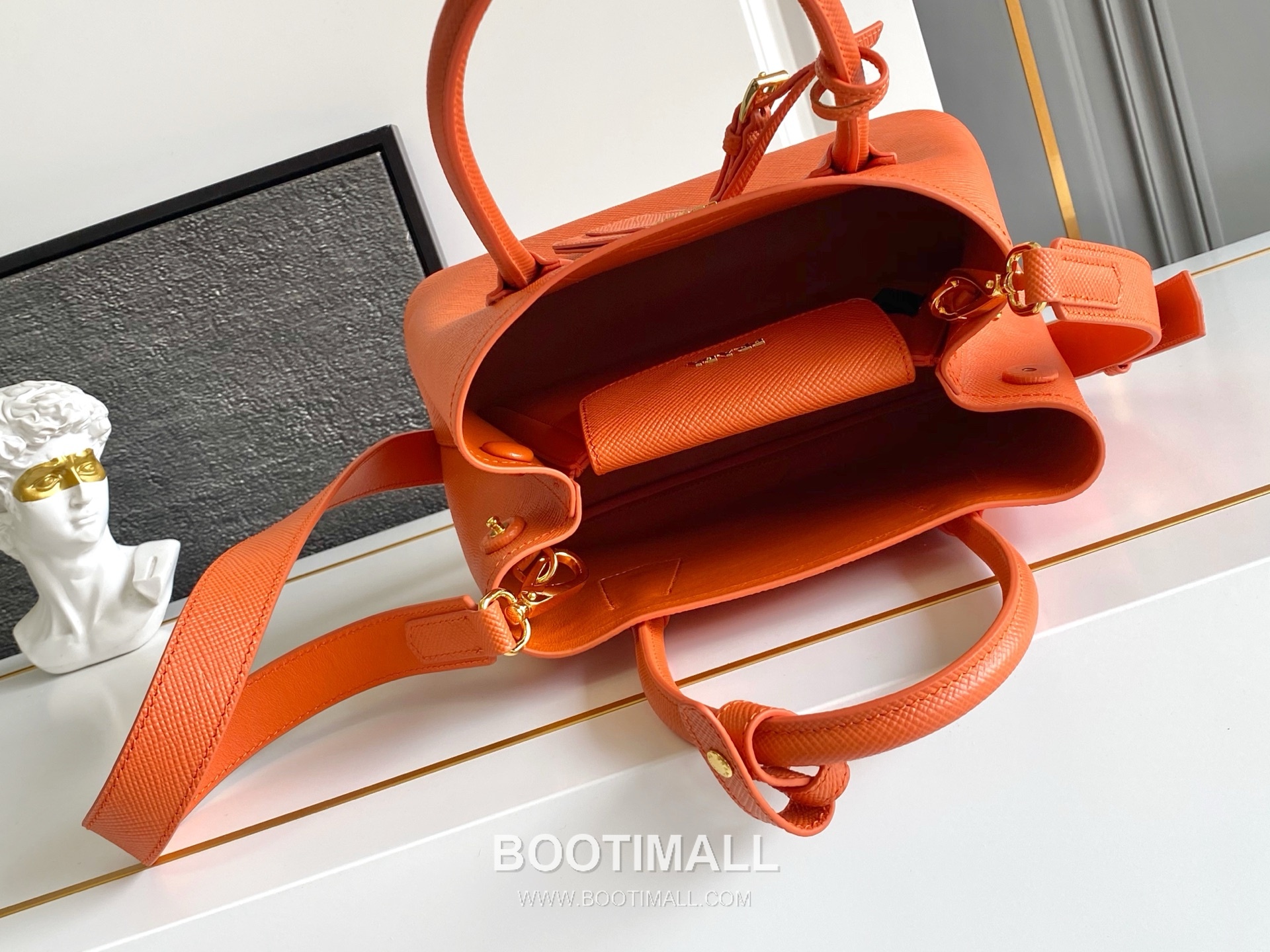 Prada Double Bag Mini Saffiano Leather Tote 1BG443 프라다 더블백 사피아노 가죽 미니 토트백 25cm 8