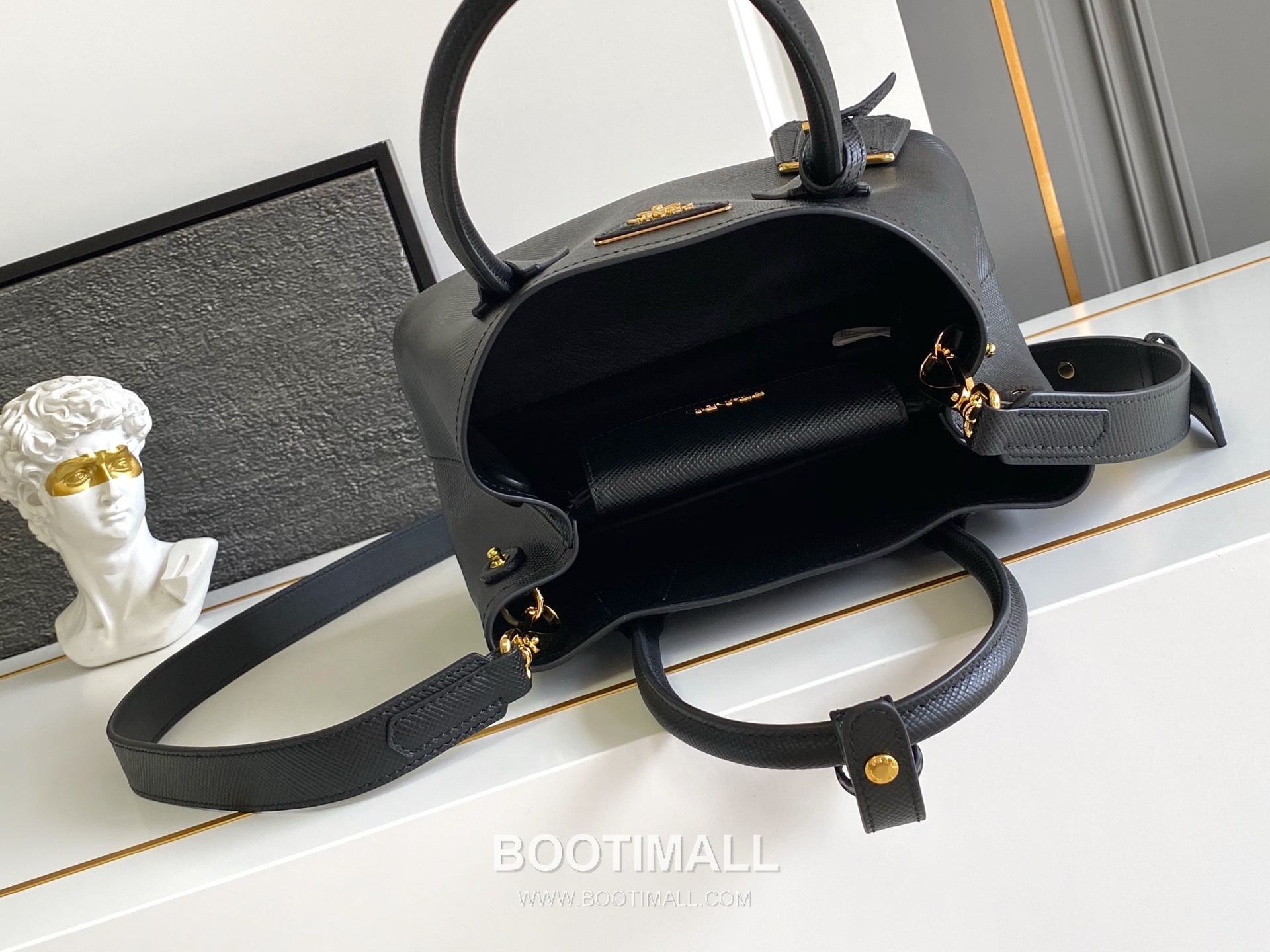 Prada Double Bag Mini Saffiano Leather Tote 1BG443 프라다 더블백 사피아노 가죽 미니 토트백 25cm 8