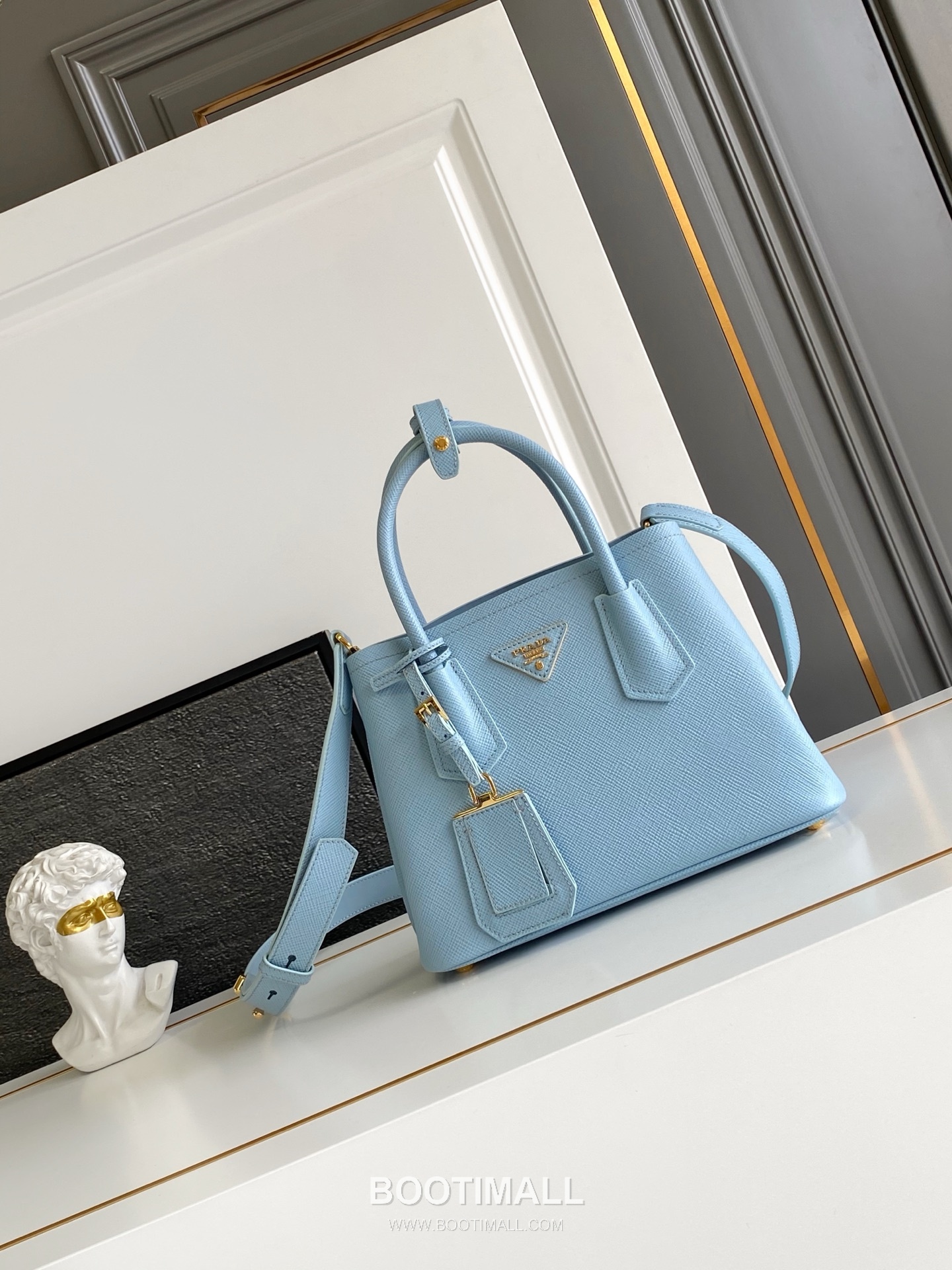 Prada Double Bag Mini Saffiano Leather Tote 1BG443 프라다 더블백 사피아노 가죽 미니 토트백 25cm 1