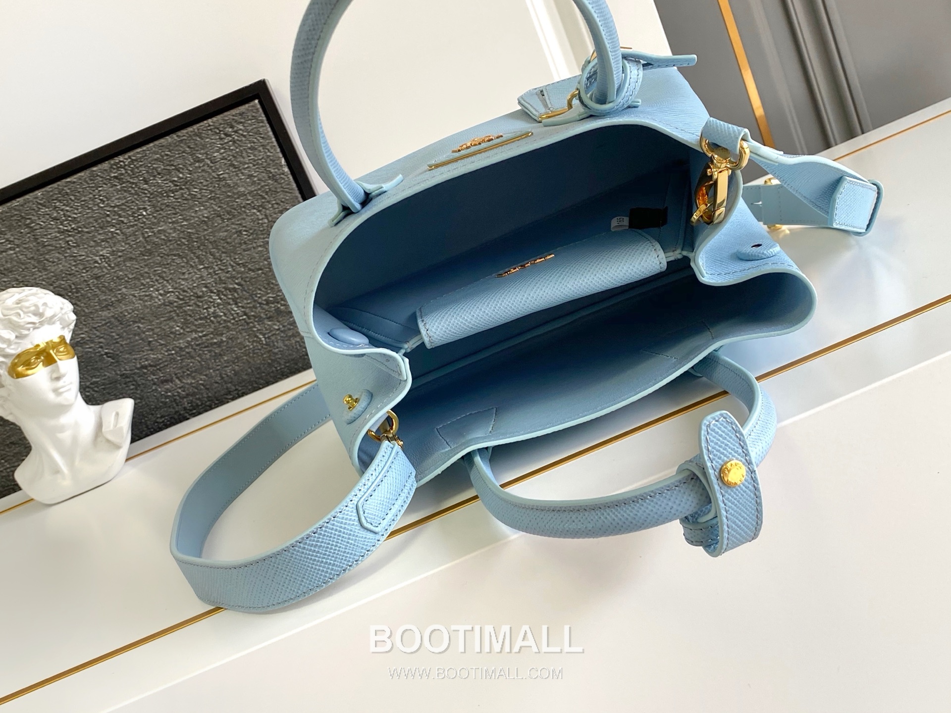 Prada Double Bag Mini Saffiano Leather Tote 1BG443 프라다 더블백 사피아노 가죽 미니 토트백 25cm 8