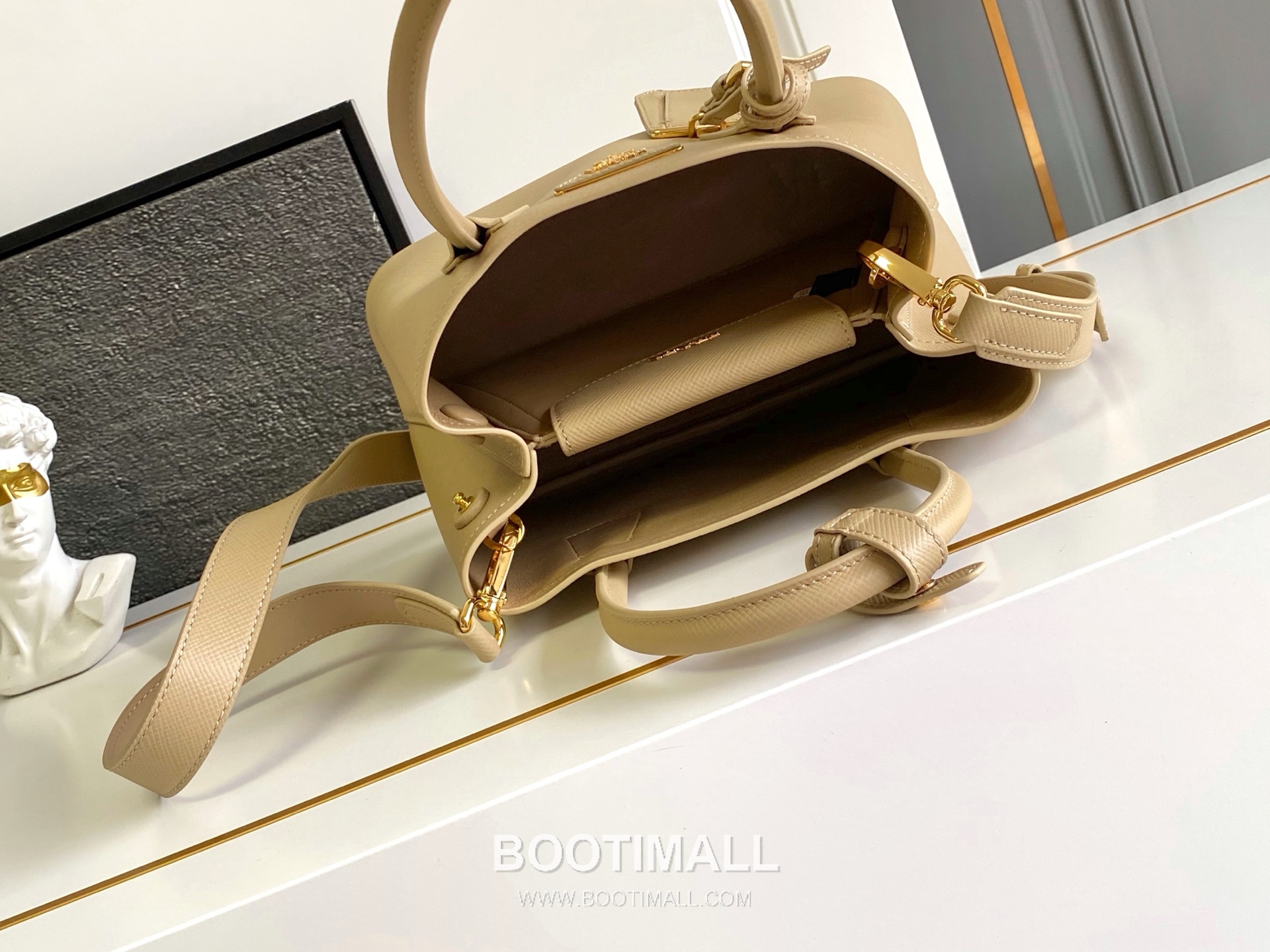 Prada Double Bag Mini Saffiano Leather Tote 1BG443 프라다 더블백 사피아노 가죽 미니 토트백 25cm 8