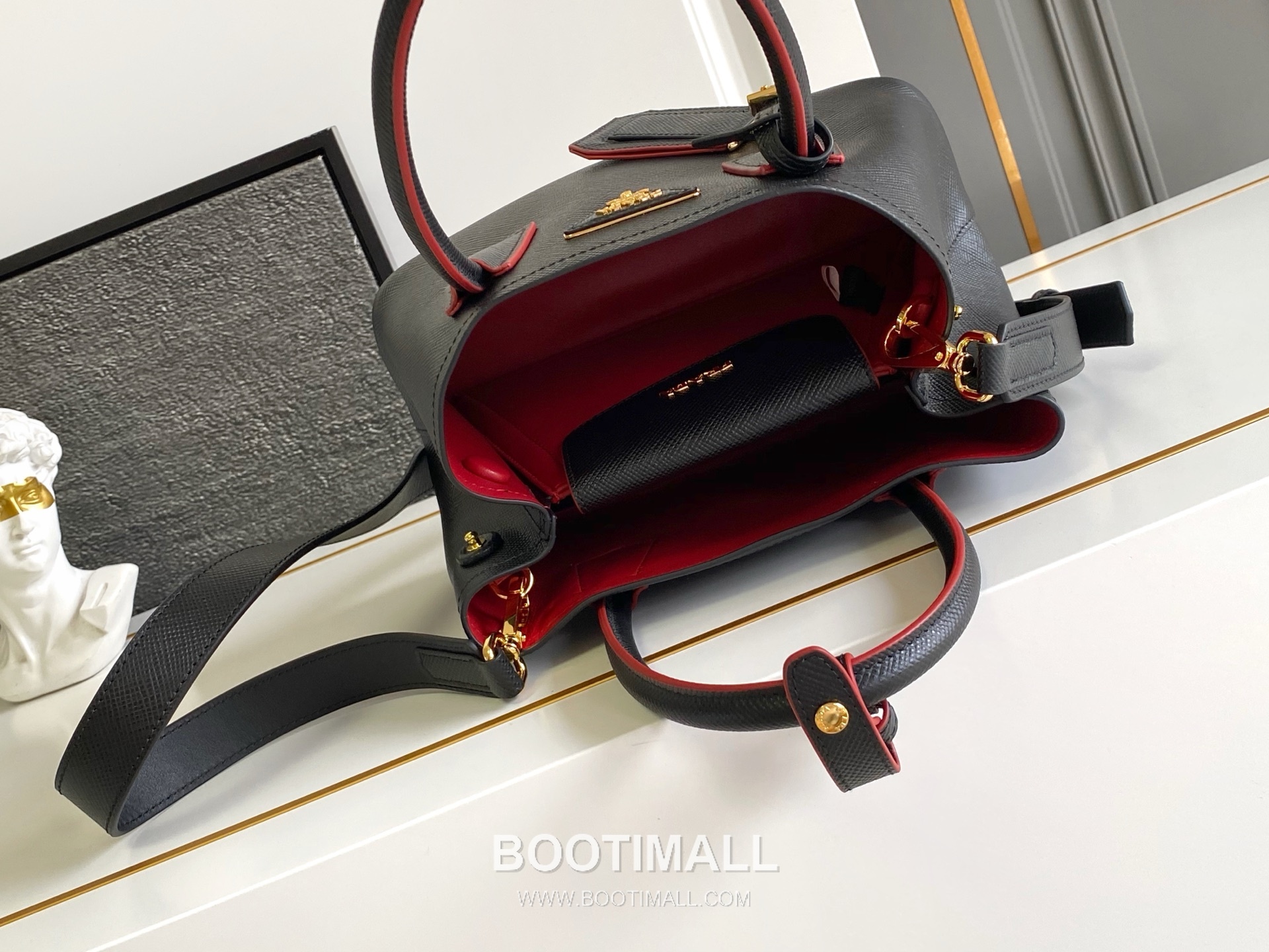 Prada Double Bag Mini Saffiano Leather Tote 1BG443 프라다 더블백 사피아노 가죽 미니 토트백 25cm 8