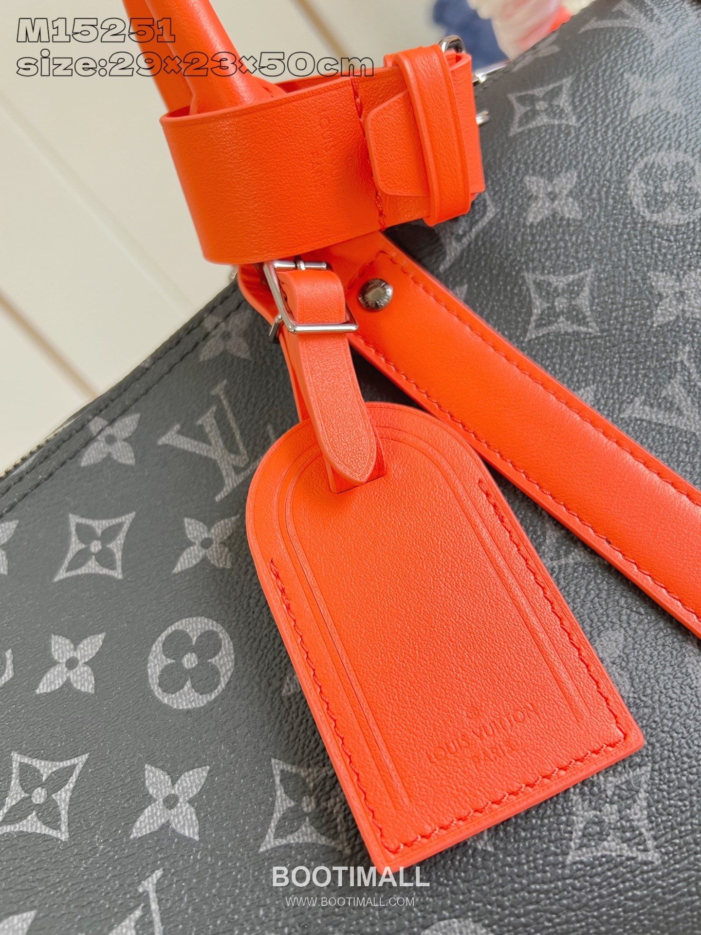 Louis Vuitton Keepall Bandoulière 50 Monogram Eclipse Canvas Travel Bag M15251 루이비통 키폴 반둘리에 50 모노그램 이클립스 캔버스 트래블백 50cm 4