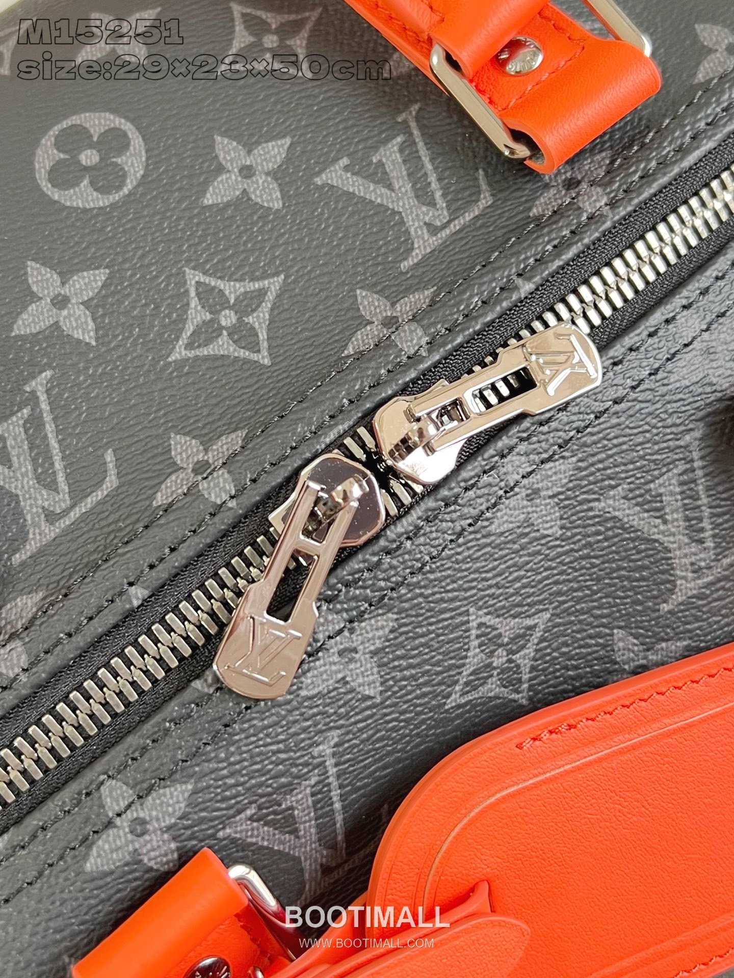 Louis Vuitton Keepall Bandoulière 50 Monogram Eclipse Canvas Travel Bag M15251 루이비통 키폴 반둘리에 50 모노그램 이클립스 캔버스 트래블백 50cm 10