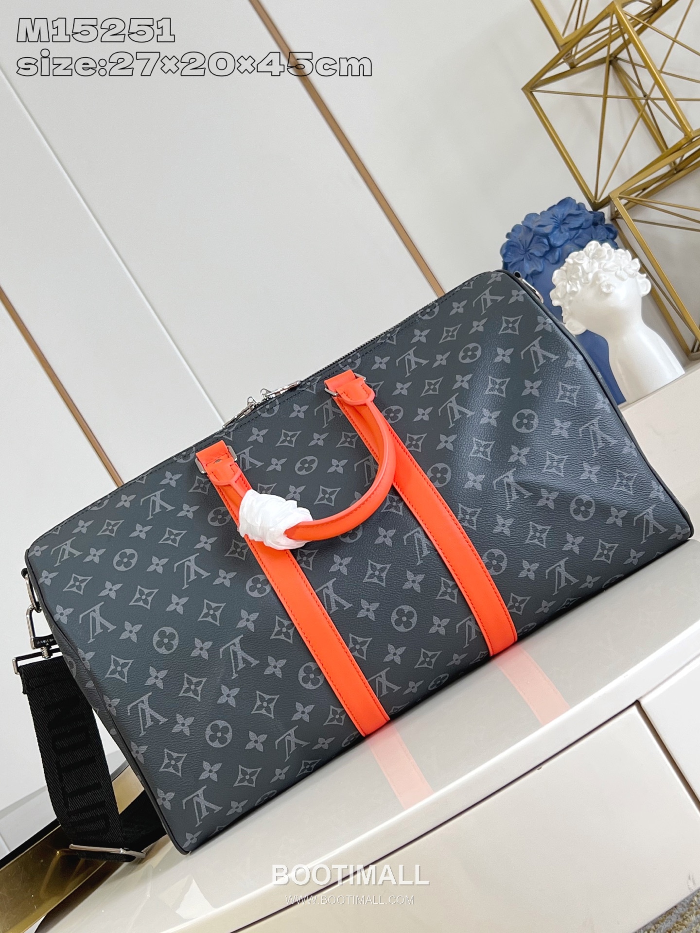 Louis Vuitton Keepall Bandoulière 45 Monogram Eclipse Canvas Travel Bag M15251 루이비통 키폴 반둘리에 45 모노그램 이클립스 캔버스 트래블백 45cm 6