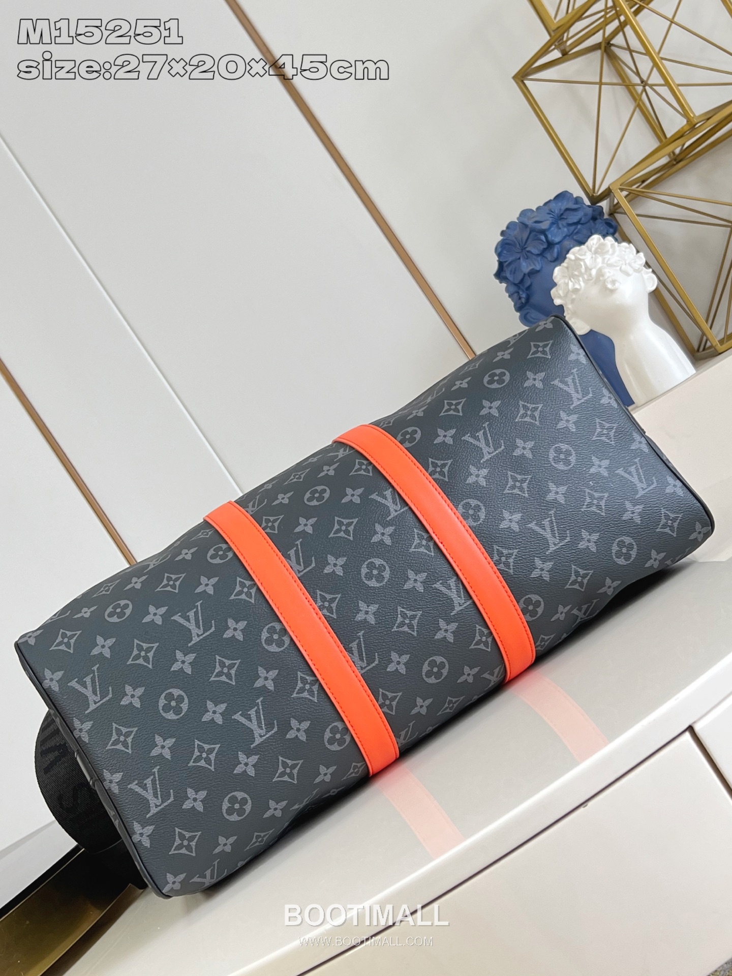 Louis Vuitton Keepall Bandoulière 45 Monogram Eclipse Canvas Travel Bag M15251 루이비통 키폴 반둘리에 45 모노그램 이클립스 캔버스 트래블백 45cm 7