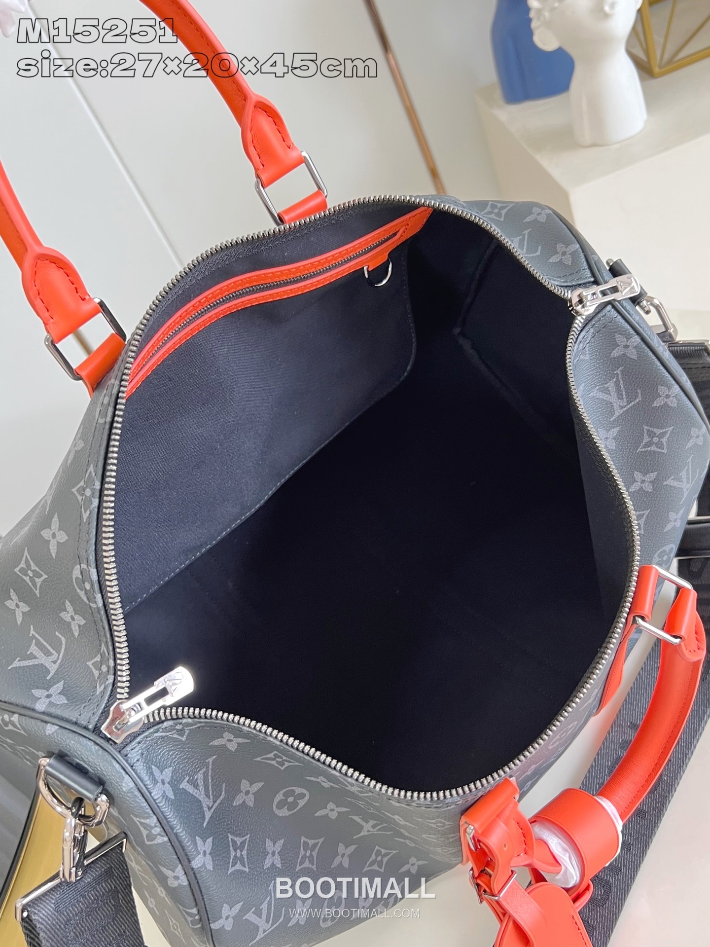 Louis Vuitton Keepall Bandoulière 45 Monogram Eclipse Canvas Travel Bag M15251 루이비통 키폴 반둘리에 45 모노그램 이클립스 캔버스 트래블백 45cm 10