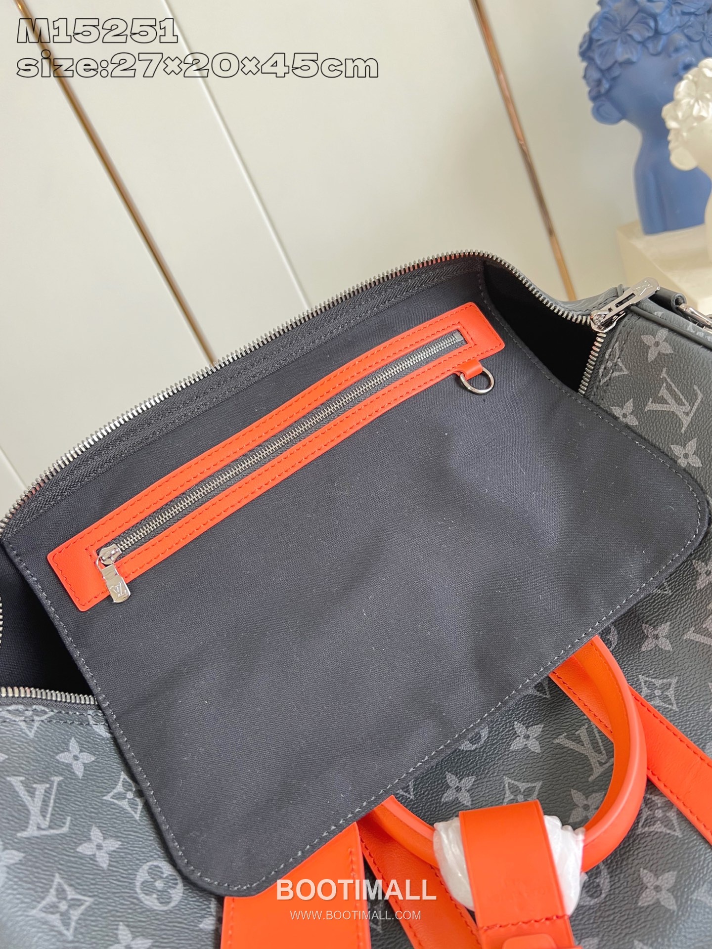 Louis Vuitton Keepall Bandoulière 45 Monogram Eclipse Canvas Travel Bag M15251 루이비통 키폴 반둘리에 45 모노그램 이클립스 캔버스 트래블백 45cm 11