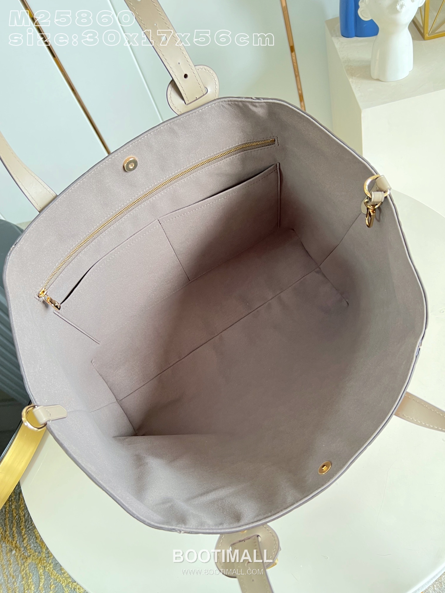 Louis Vuitton All In One MM Monogram Empreinte Leather Tote Bag M25889 루이비통 올인원 MM 모노그램 앙프렝뜨 가죽 토트백 56.5cm 9