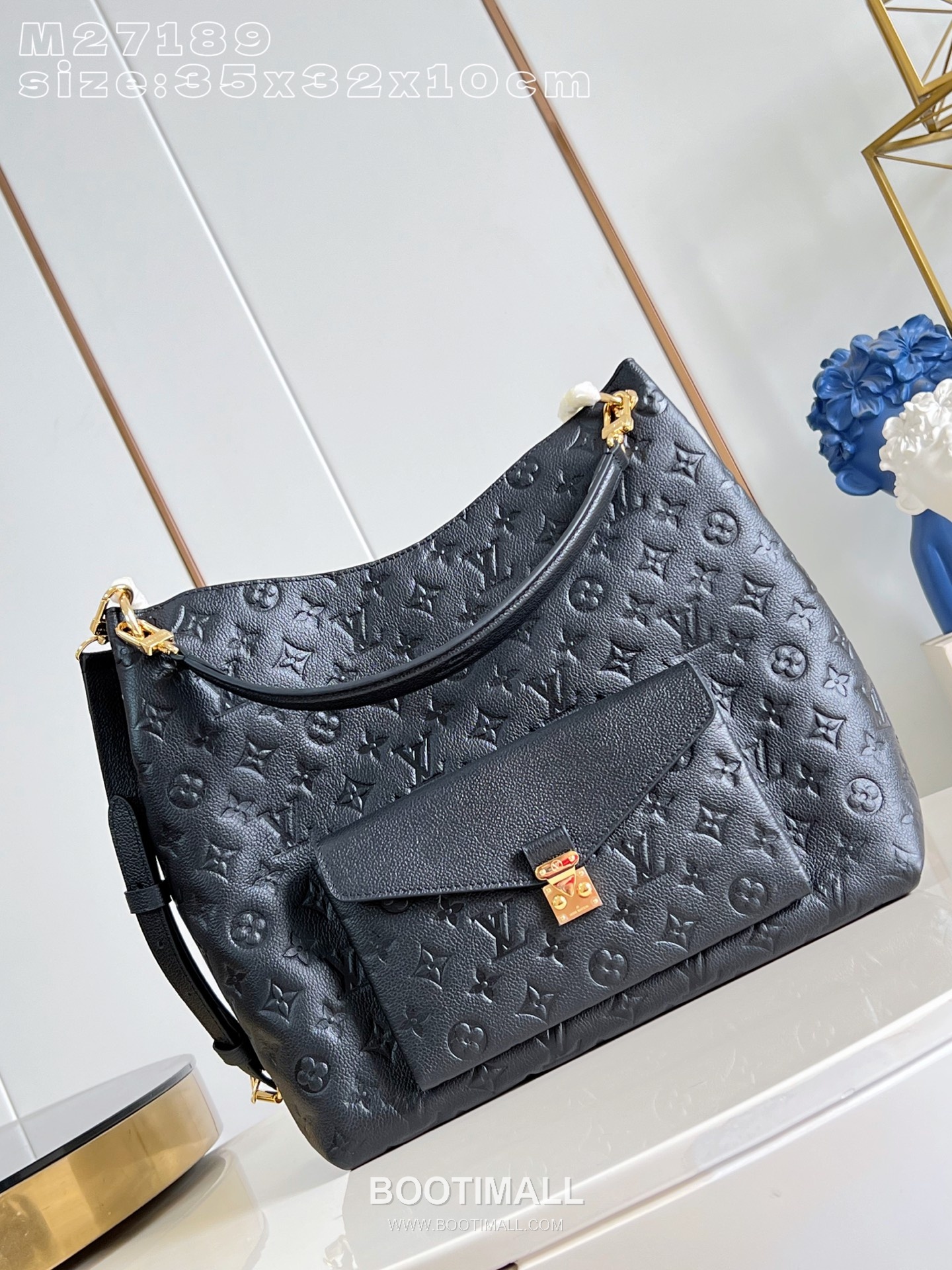 Louis Vuitton Hobo Métis Monogram Empreinte Leather Shoulder Bag M27937 루이비통 호보 메티스 모노그램 앙프렝뜨 가죽 숄더백 35cm 1