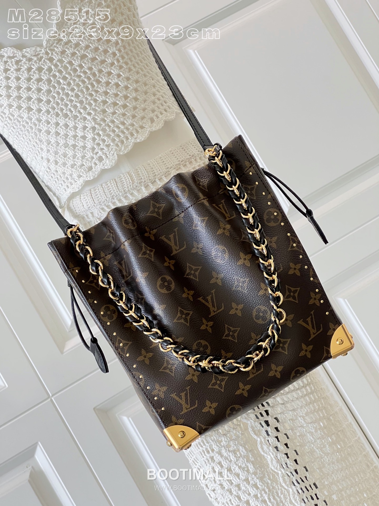 Louis Vuitton Noé Trunk Monogram Reverse Canvas Bucket Bag M28515 루이비통 노에 트렁크 모노그램 리버스 캔버스 버킷백 23cm 10