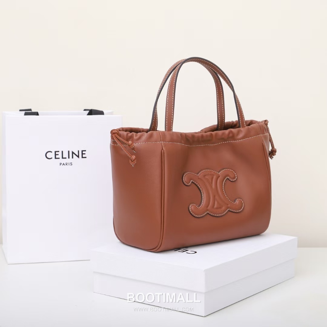 Celine Triomphe Drawstring 111013 Smooth Calfskin Bucket Bag 셀린느 트리옹프 드로우스트링 111013 스무스 카프스킨 버킷백 22cm 11