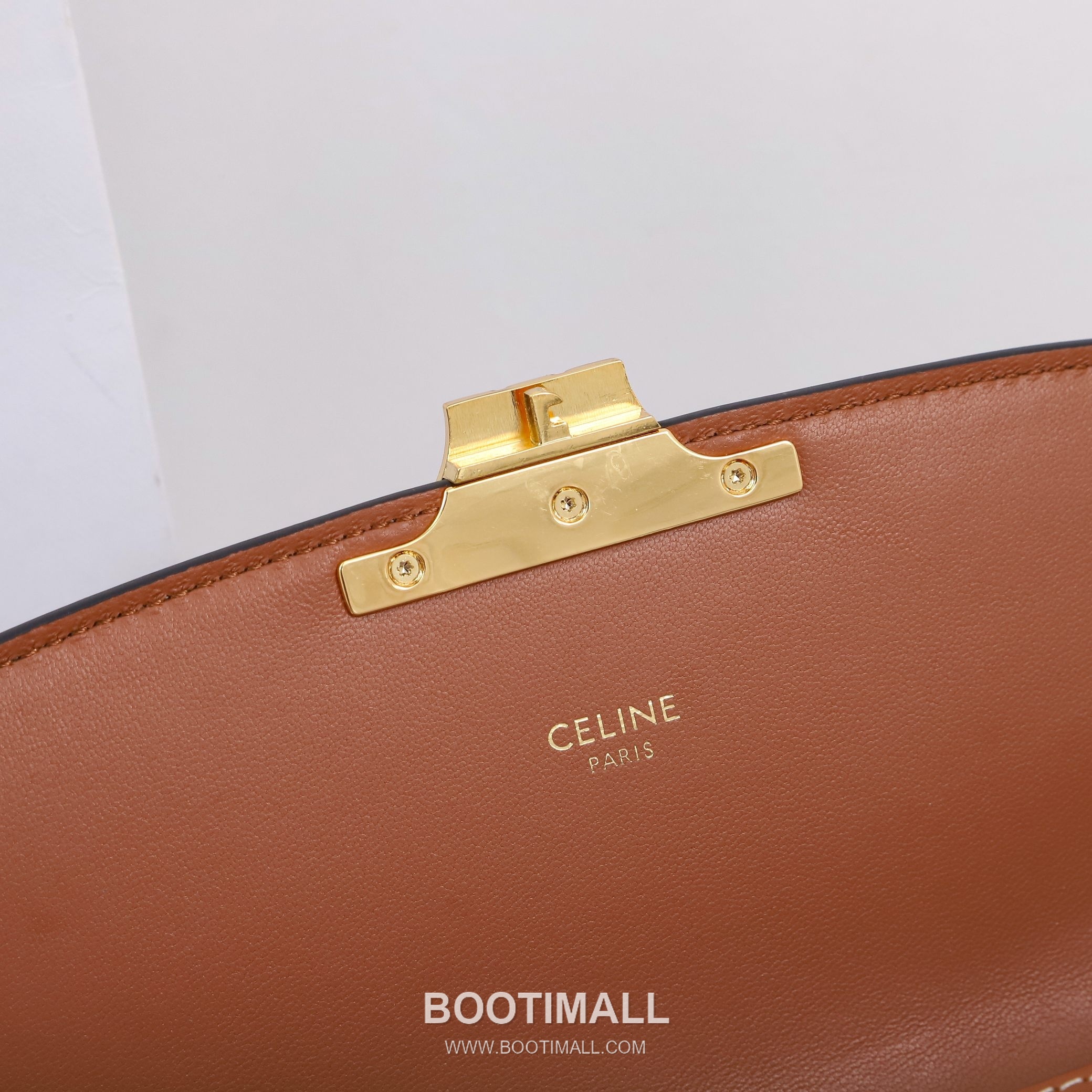 CELINE Triomphe Denim Embroidered Canvas Shoulder Bag 191242 셀린느 트리옹프 데님 자카드 캔버스 가죽 트리밍 숄더백 22.5cm 8