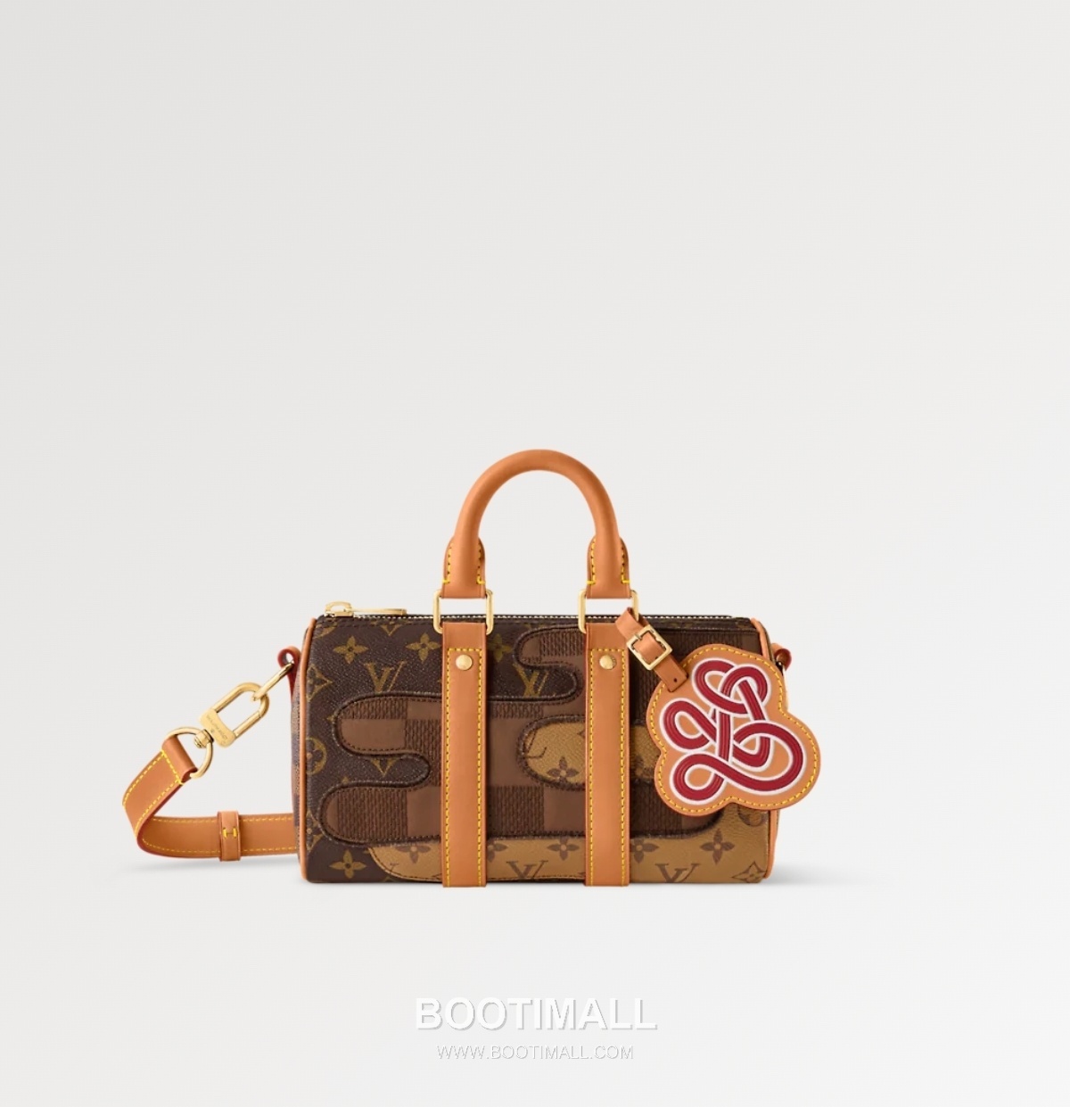 Louis Vuitton Keepall Bandouliere Nigo 25 Monogram Canvas Brown Duffle Bag 루이비통 키폴 반둘리에 니고 25 M15428 모노그램 캔버스 브라운 더플백 25cm 1