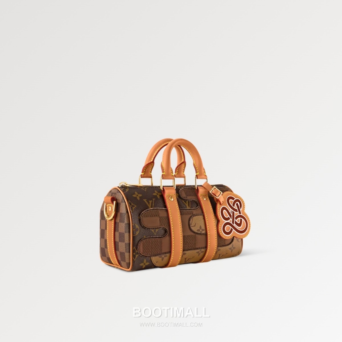 Louis Vuitton Keepall Bandouliere Nigo 25 Monogram Canvas Brown Duffle Bag 루이비통 키폴 반둘리에 니고 25 M15428 모노그램 캔버스 브라운 더플백 25cm 2