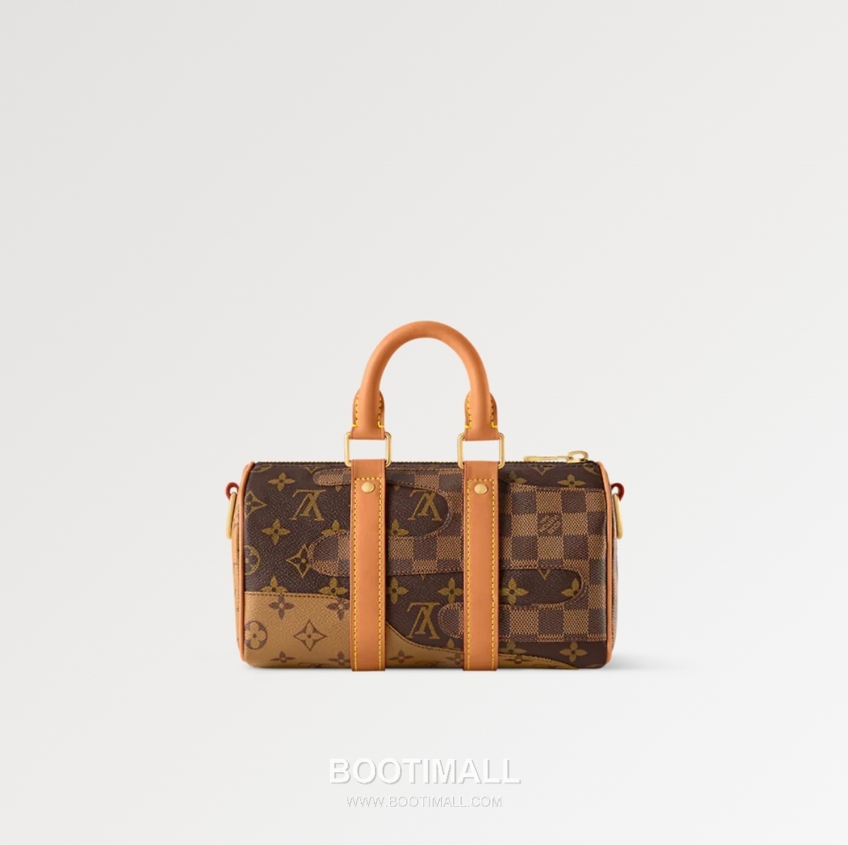 Louis Vuitton Keepall Bandouliere Nigo 25 Monogram Canvas Brown Duffle Bag 루이비통 키폴 반둘리에 니고 25 M15428 모노그램 캔버스 브라운 더플백 25cm 3