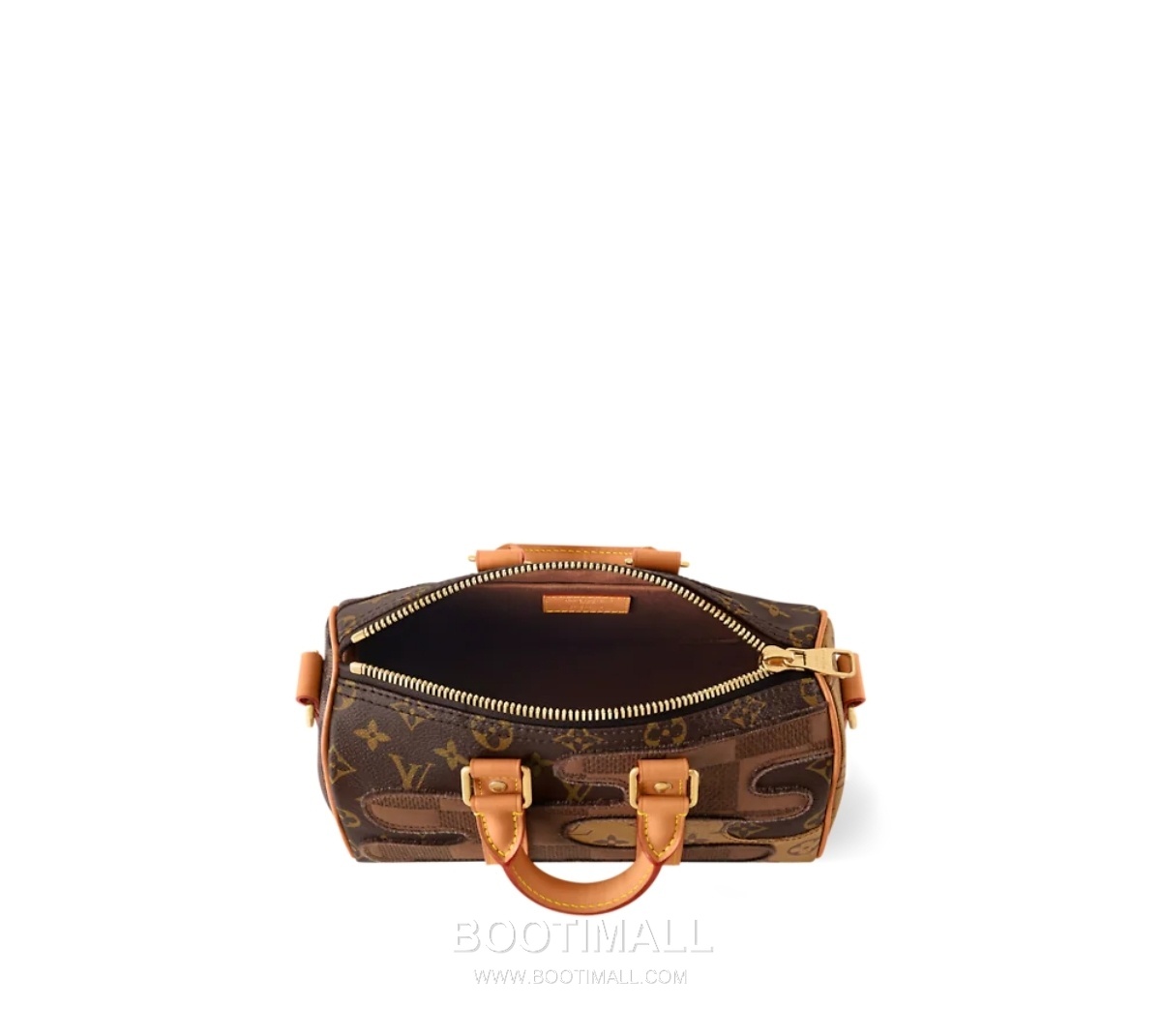 Louis Vuitton Keepall Bandouliere Nigo 25 Monogram Canvas Brown Duffle Bag 루이비통 키폴 반둘리에 니고 25 M15428 모노그램 캔버스 브라운 더플백 25cm 4