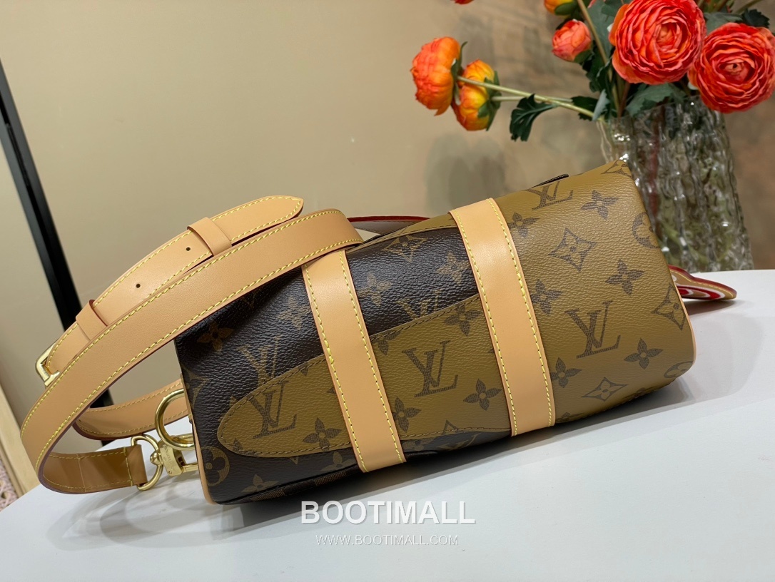 Louis Vuitton Keepall Bandouliere Nigo 25 Monogram Canvas Brown Duffle Bag 루이비통 키폴 반둘리에 니고 25 M15428 모노그램 캔버스 브라운 더플백 25cm 8