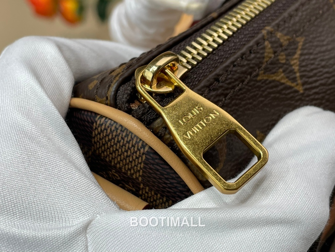 Louis Vuitton Keepall Bandouliere Nigo 25 Monogram Canvas Brown Duffle Bag 루이비통 키폴 반둘리에 니고 25 M15428 모노그램 캔버스 브라운 더플백 25cm 11