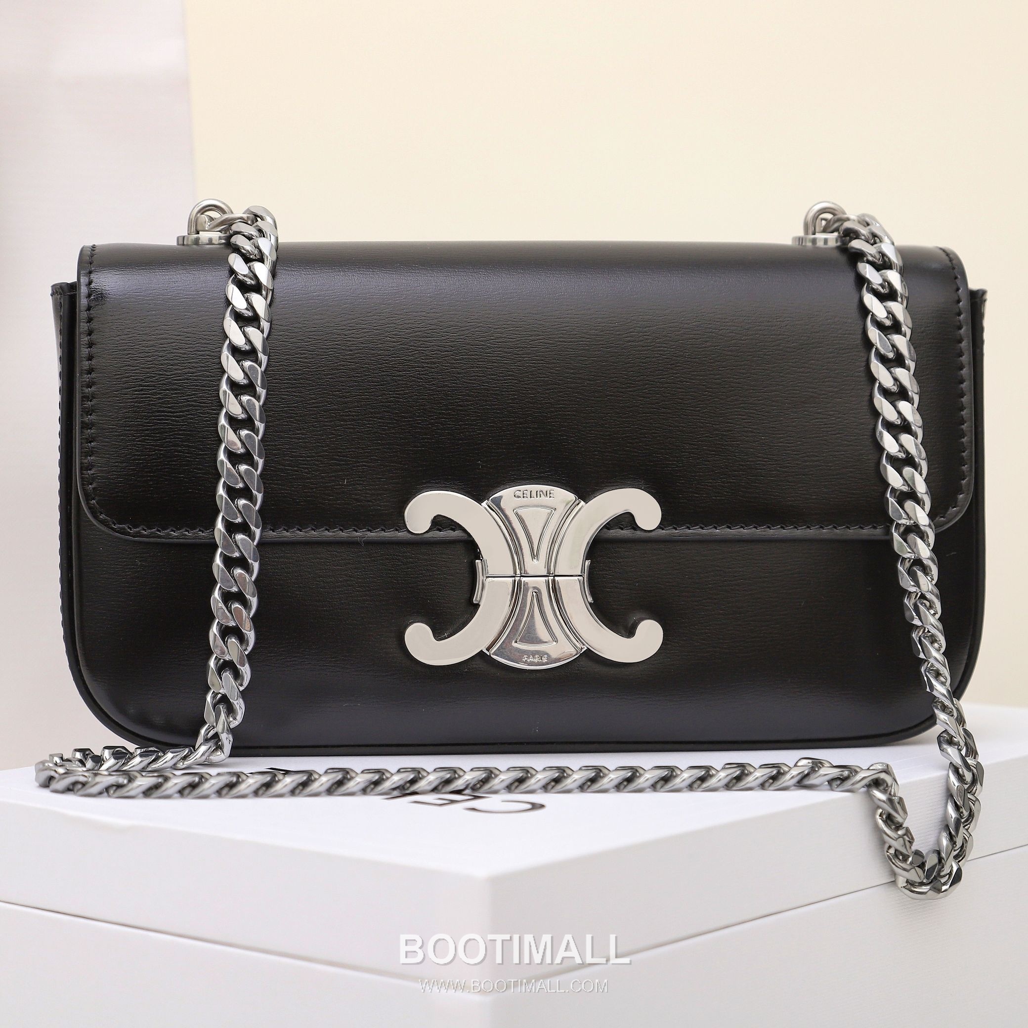 CELINE Triomphe Chain Leather Shoulder Bag 197993 셀린느 트리옹프 체인 카프스킨 숄더백 20.5cm 5