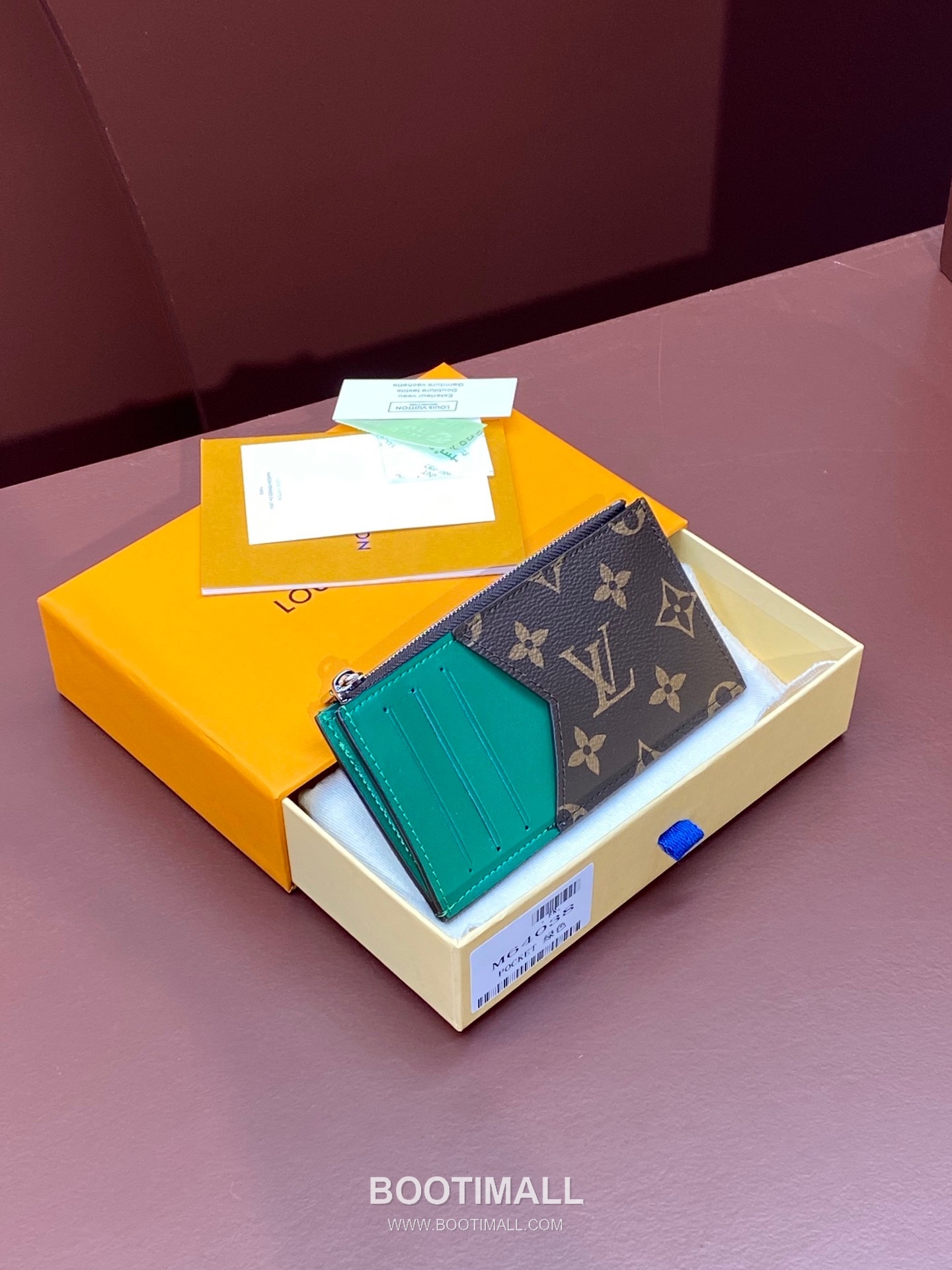 Louis Vuitton Coin Card Holder Taiga Leather Wallet M64038 루이비통 코인 카드홀더 타이가 가죽 카드지갑 12cm 1