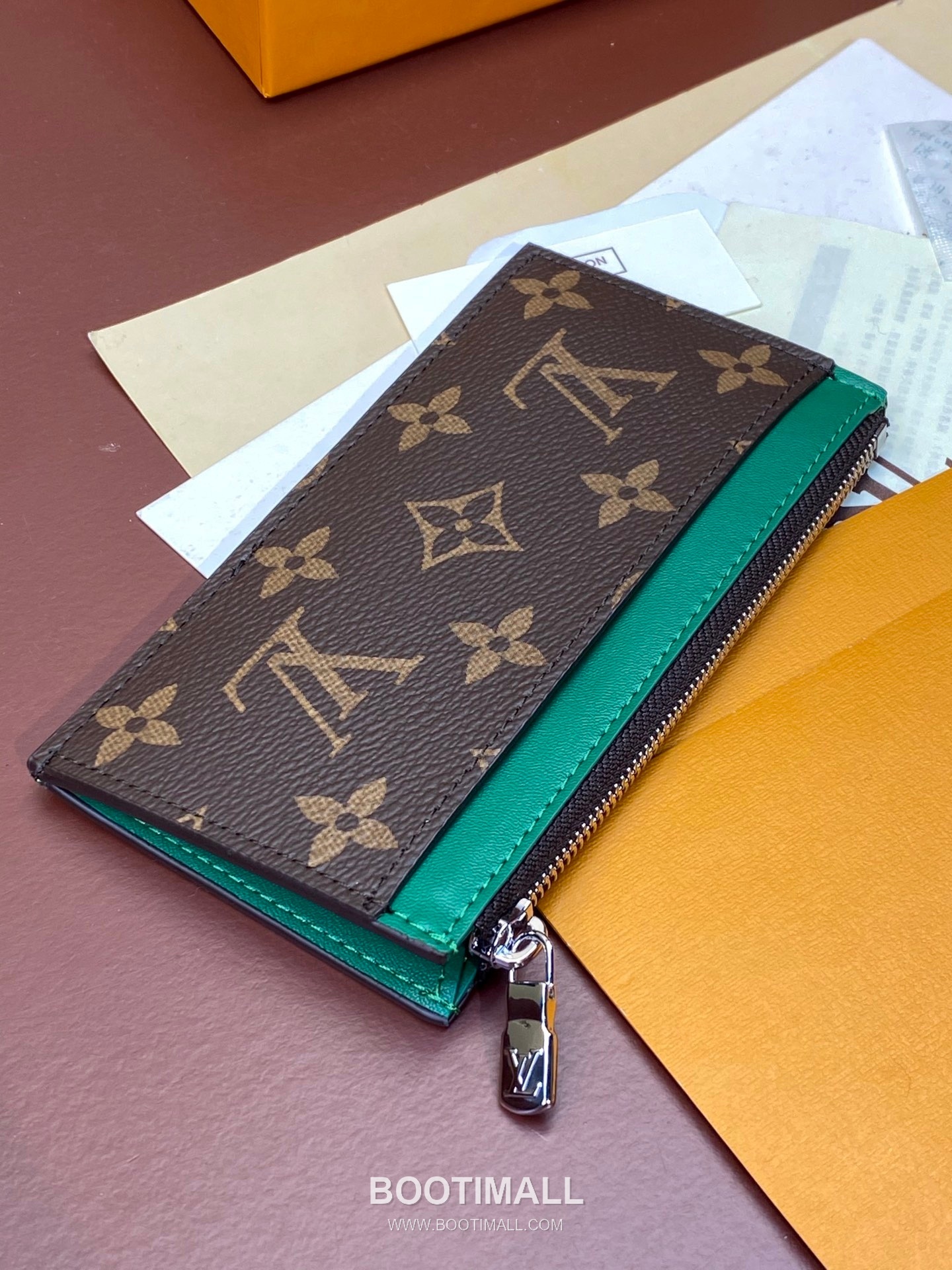 Louis Vuitton Coin Card Holder Taiga Leather Wallet M64038 루이비통 코인 카드홀더 타이가 가죽 카드지갑 12cm 6