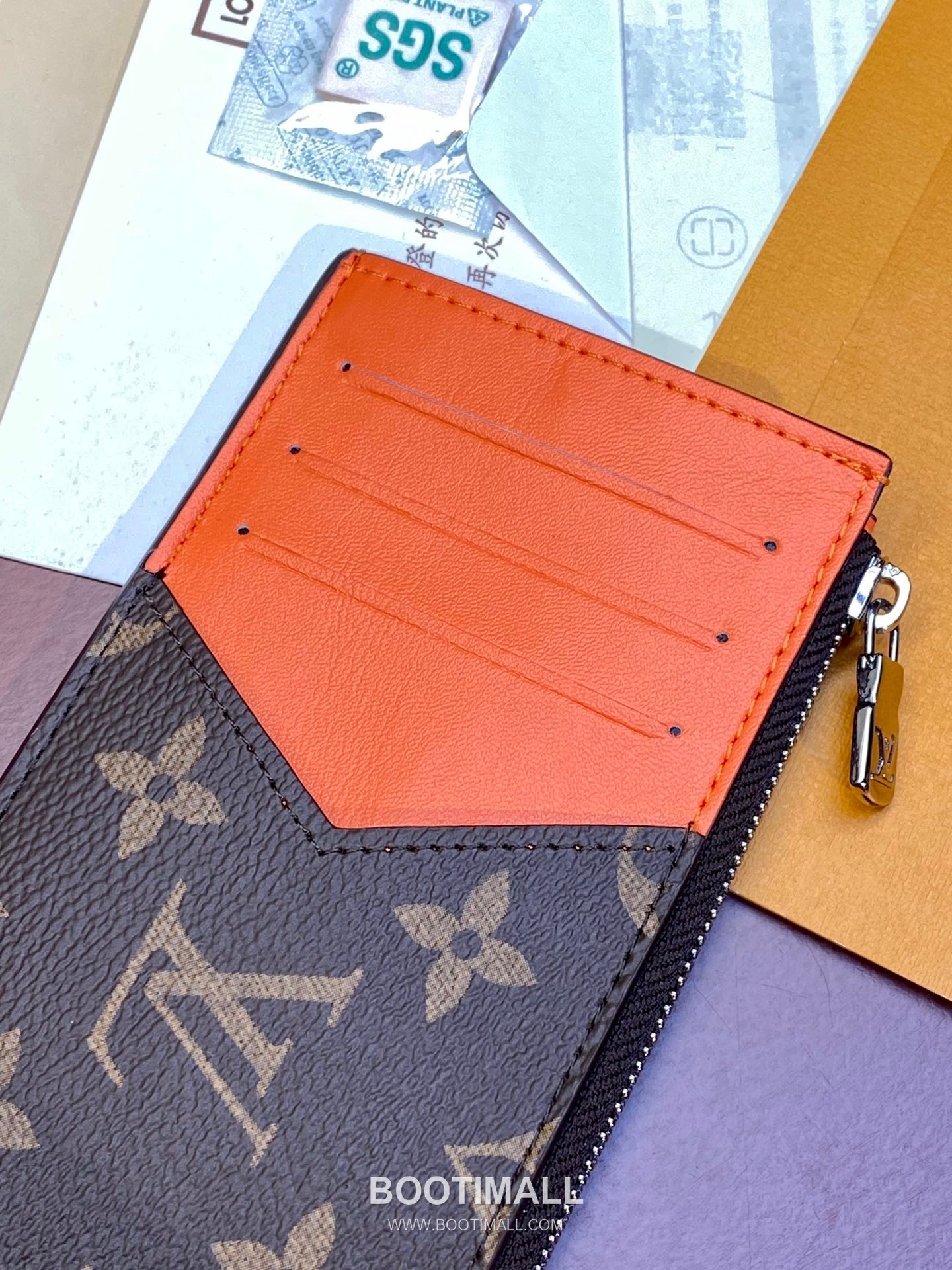 Louis Vuitton Coin Card Holder Taiga Leather Wallet M64038 루이비통 코인 카드홀더 타이가 가죽 카드지갑 12cm 5