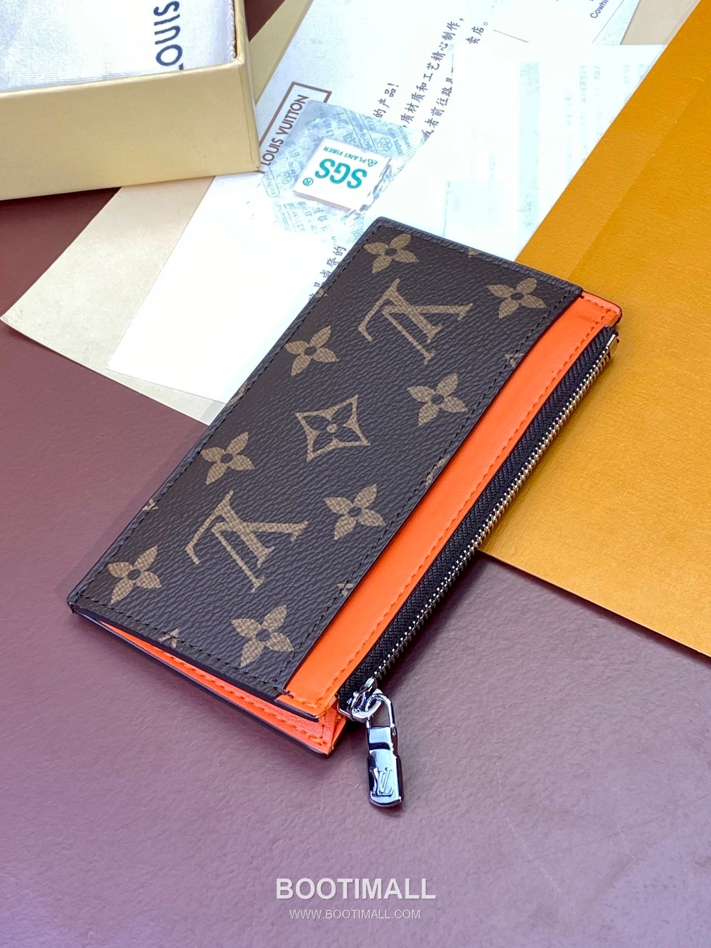 Louis Vuitton Coin Card Holder Taiga Leather Wallet M64038 루이비통 코인 카드홀더 타이가 가죽 카드지갑 12cm 6
