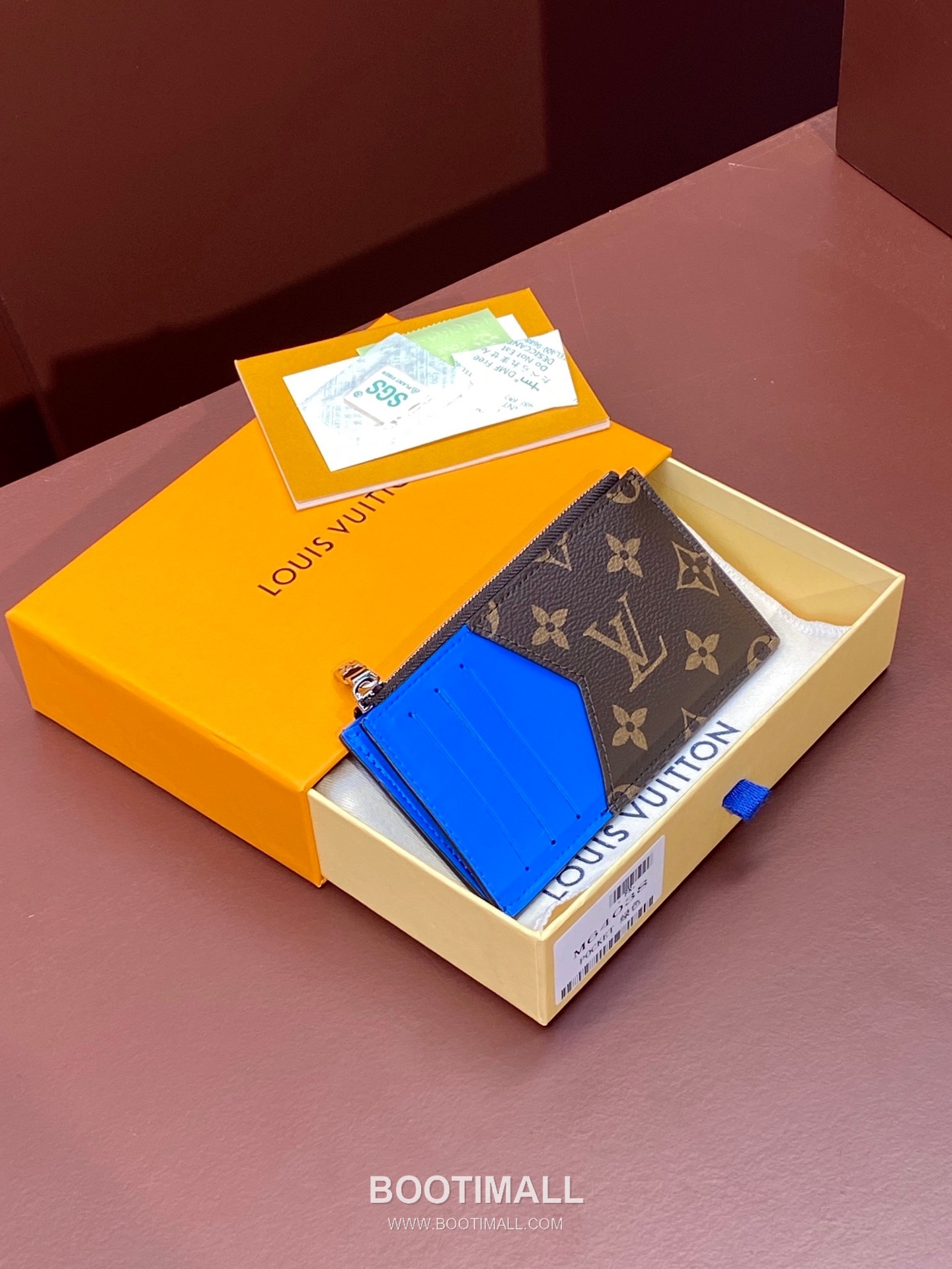 Louis Vuitton Coin Card Holder Taiga Leather Wallet M64038 루이비통 코인 카드홀더 타이가 가죽 카드지갑 12cm 1