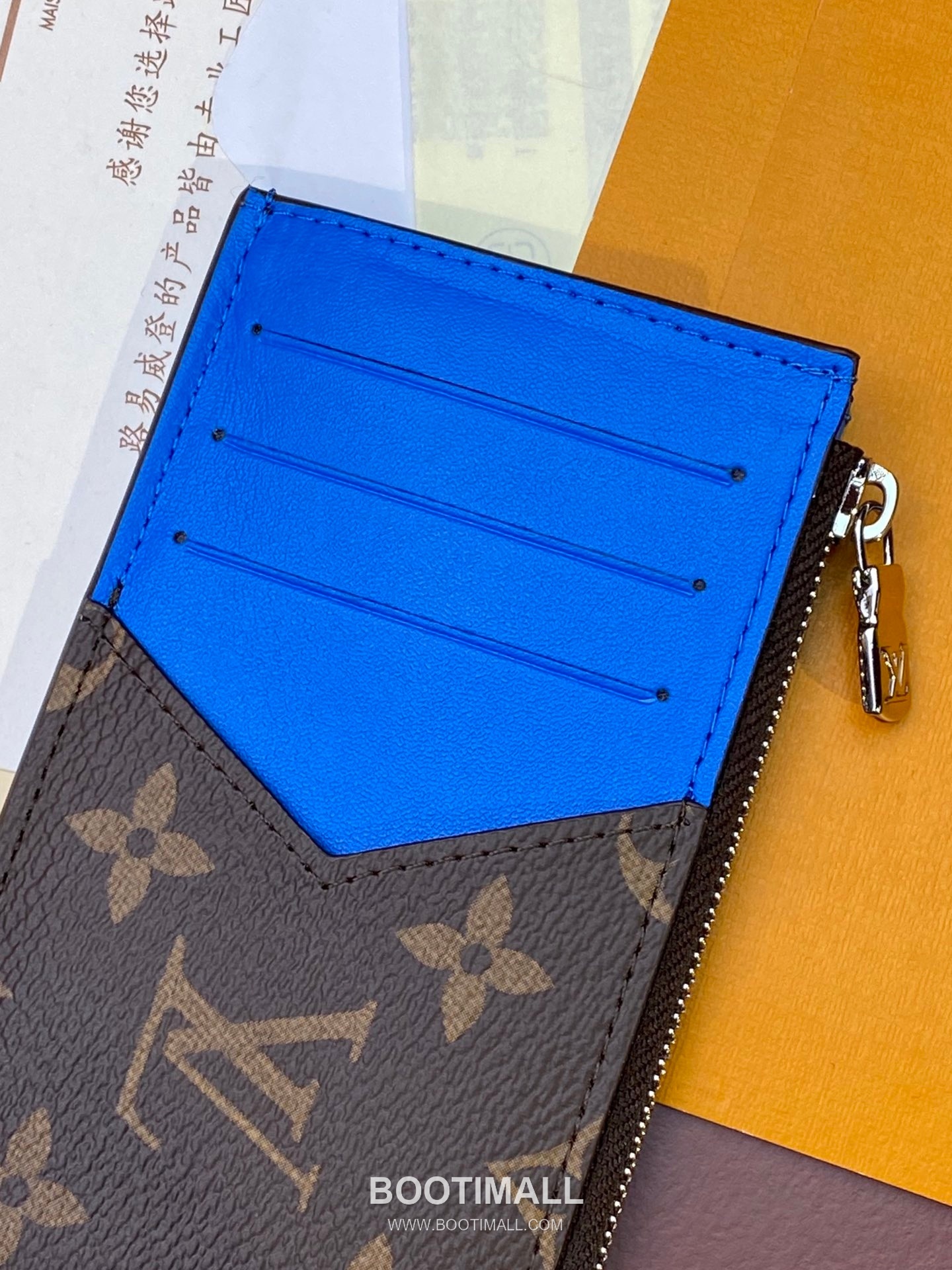 Louis Vuitton Coin Card Holder Taiga Leather Wallet M64038 루이비통 코인 카드홀더 타이가 가죽 카드지갑 12cm 5