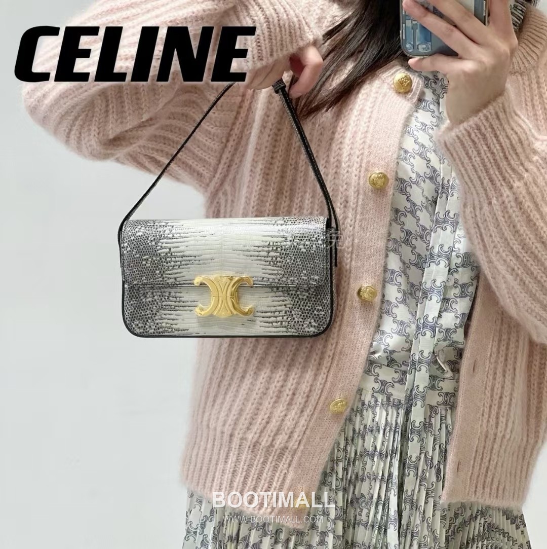 Celine Lizard-Embossed Zip Cowhide White Long Wallet 셀린느 리자드 엠보스드 집 194144 소가죽 화이트 장지갑 20.5cm 7