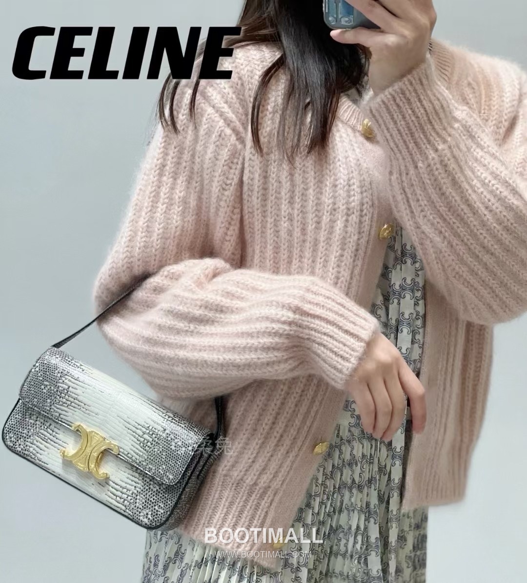 Celine Lizard-Embossed Zip Cowhide White Long Wallet 셀린느 리자드 엠보스드 집 194144 소가죽 화이트 장지갑 20.5cm 8