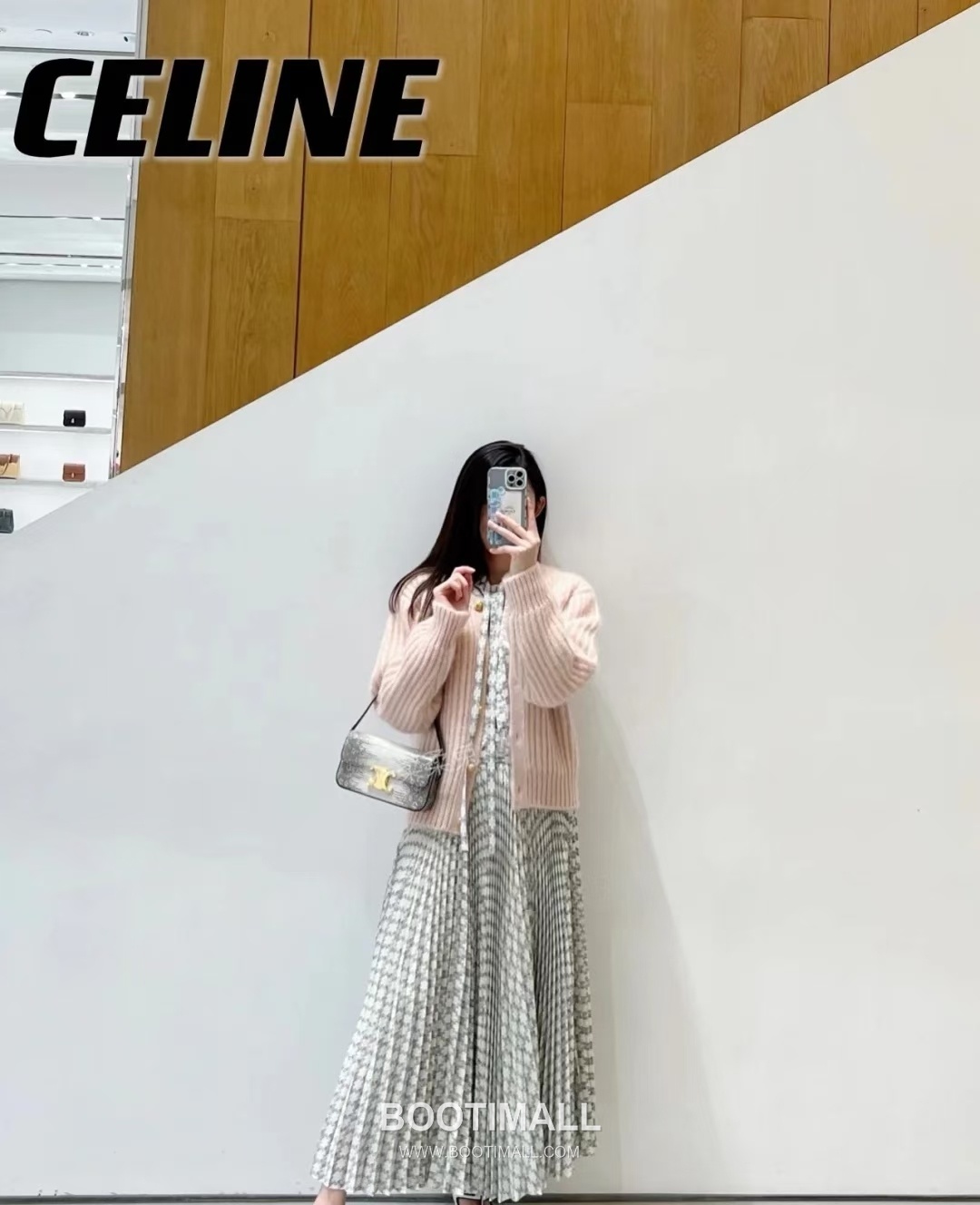 Celine Lizard-Embossed Zip Cowhide White Long Wallet 셀린느 리자드 엠보스드 집 194144 소가죽 화이트 장지갑 20.5cm 9