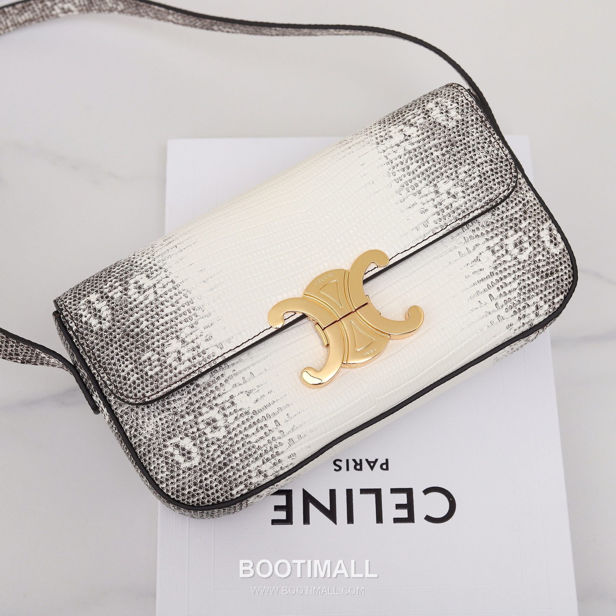 Celine Lizard-Embossed Zip Cowhide White Long Wallet 셀린느 리자드 엠보스드 집 194144 소가죽 화이트 장지갑 20.5cm 16