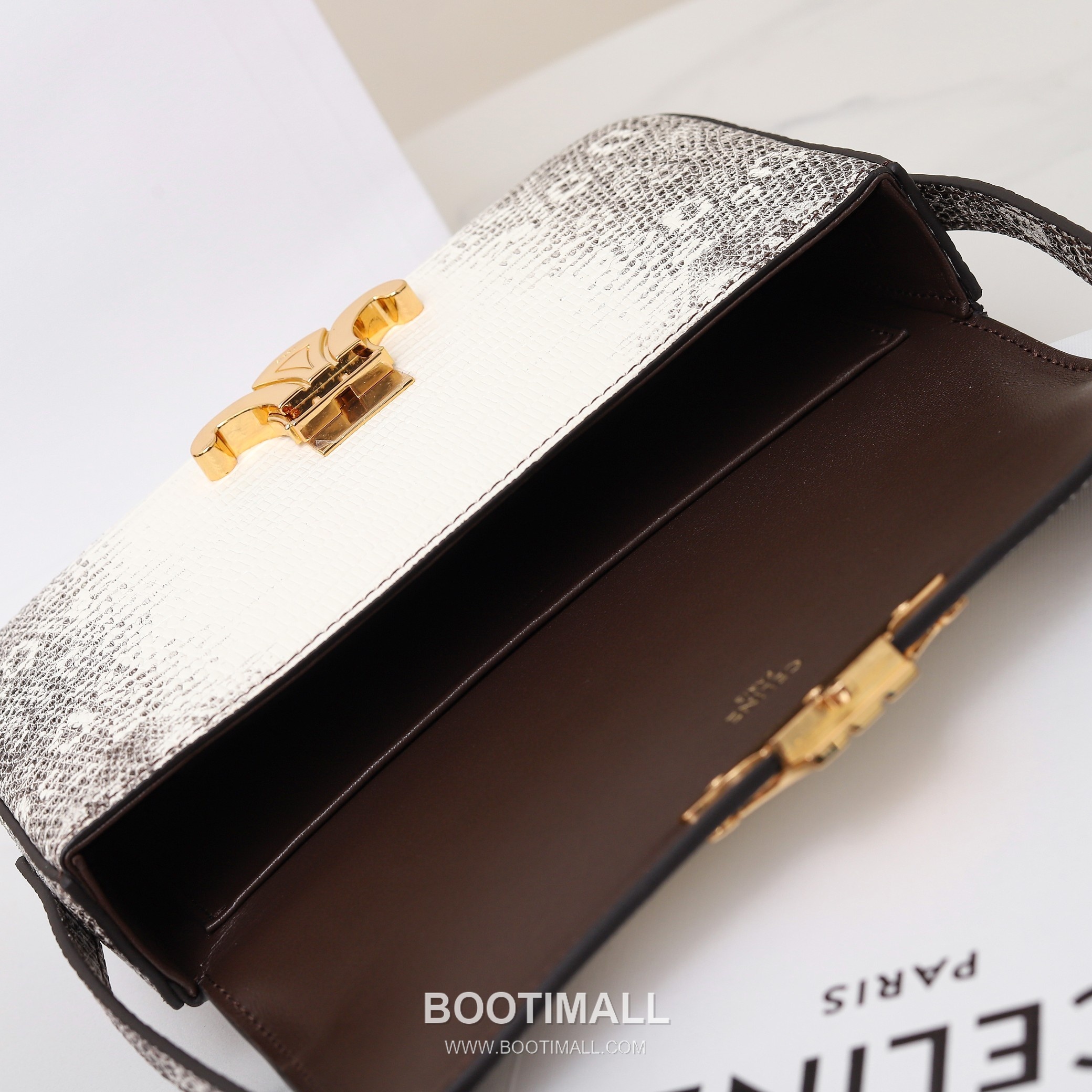 Celine Lizard-Embossed Zip Cowhide White Long Wallet 셀린느 리자드 엠보스드 집 194144 소가죽 화이트 장지갑 20.5cm 18