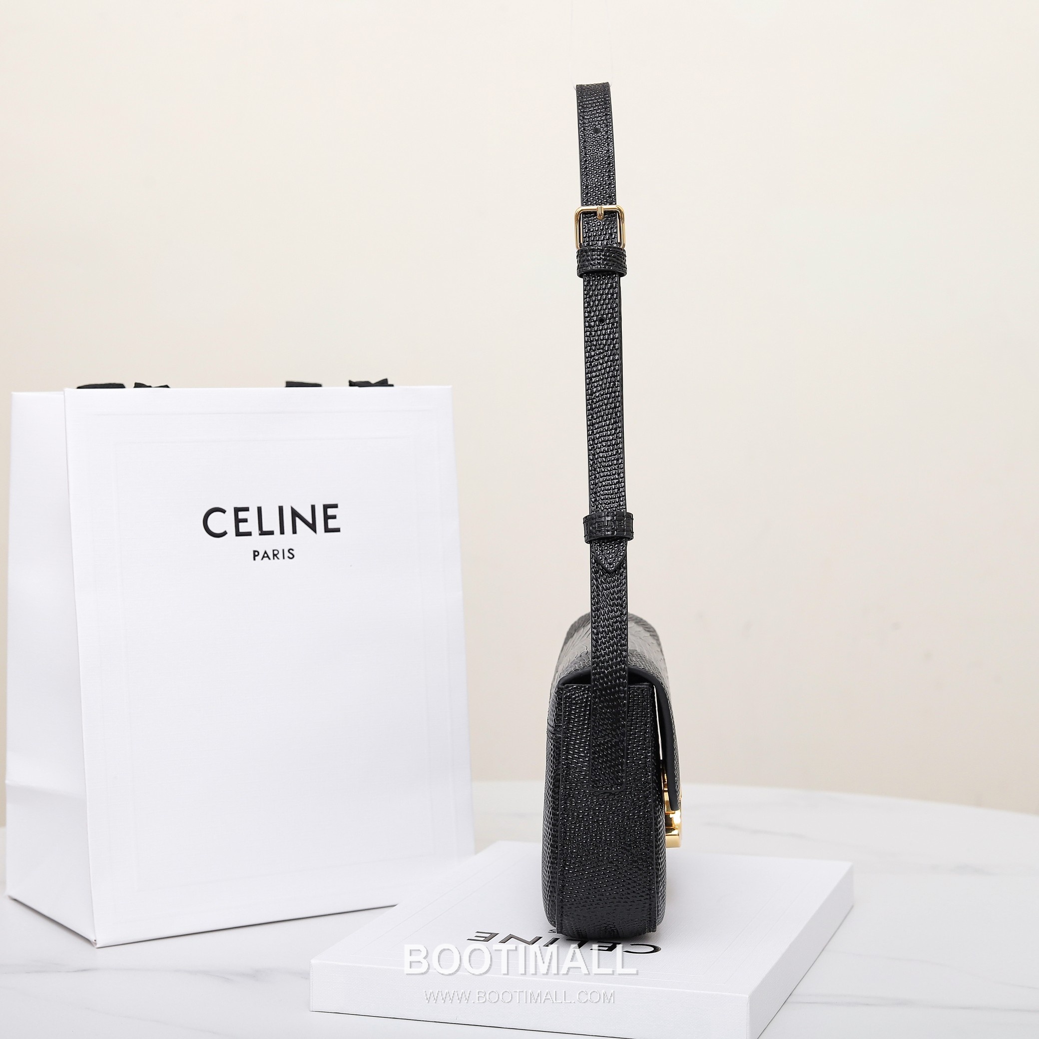 Celine Lizard-Embossed Flap Cowhide Black Long Wallet 셀린느 리자드 엠보스드 플랩 194144 소가죽 블랙 장지갑 20.5cm 11