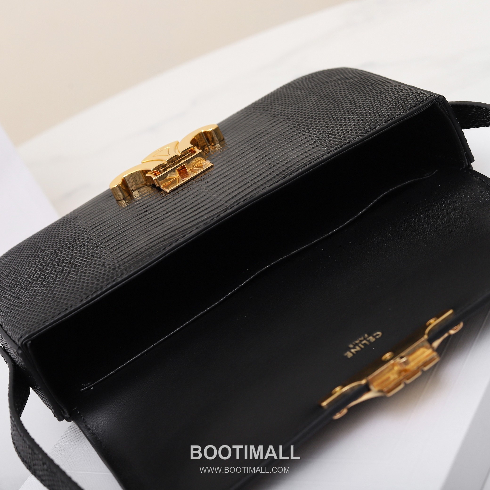 Celine Lizard-Embossed Flap Cowhide Black Long Wallet 셀린느 리자드 엠보스드 플랩 194144 소가죽 블랙 장지갑 20.5cm 17