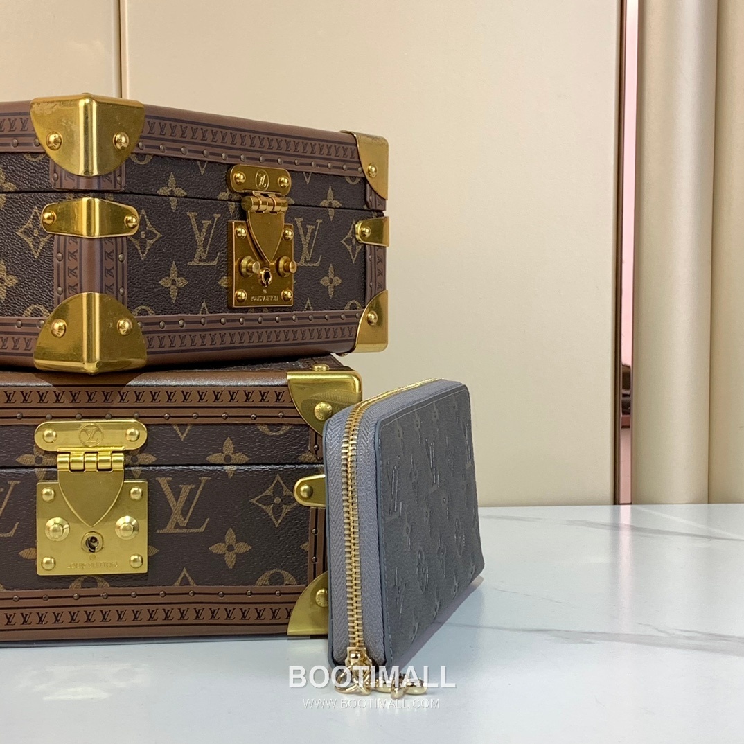 Louis Vuitton Zippy Coin Purse Monogram Empreinte Leather Wallet 루이비통 지피 코인 퍼스 모노그램 앙프렝뜨 레더 지갑 11cm 2